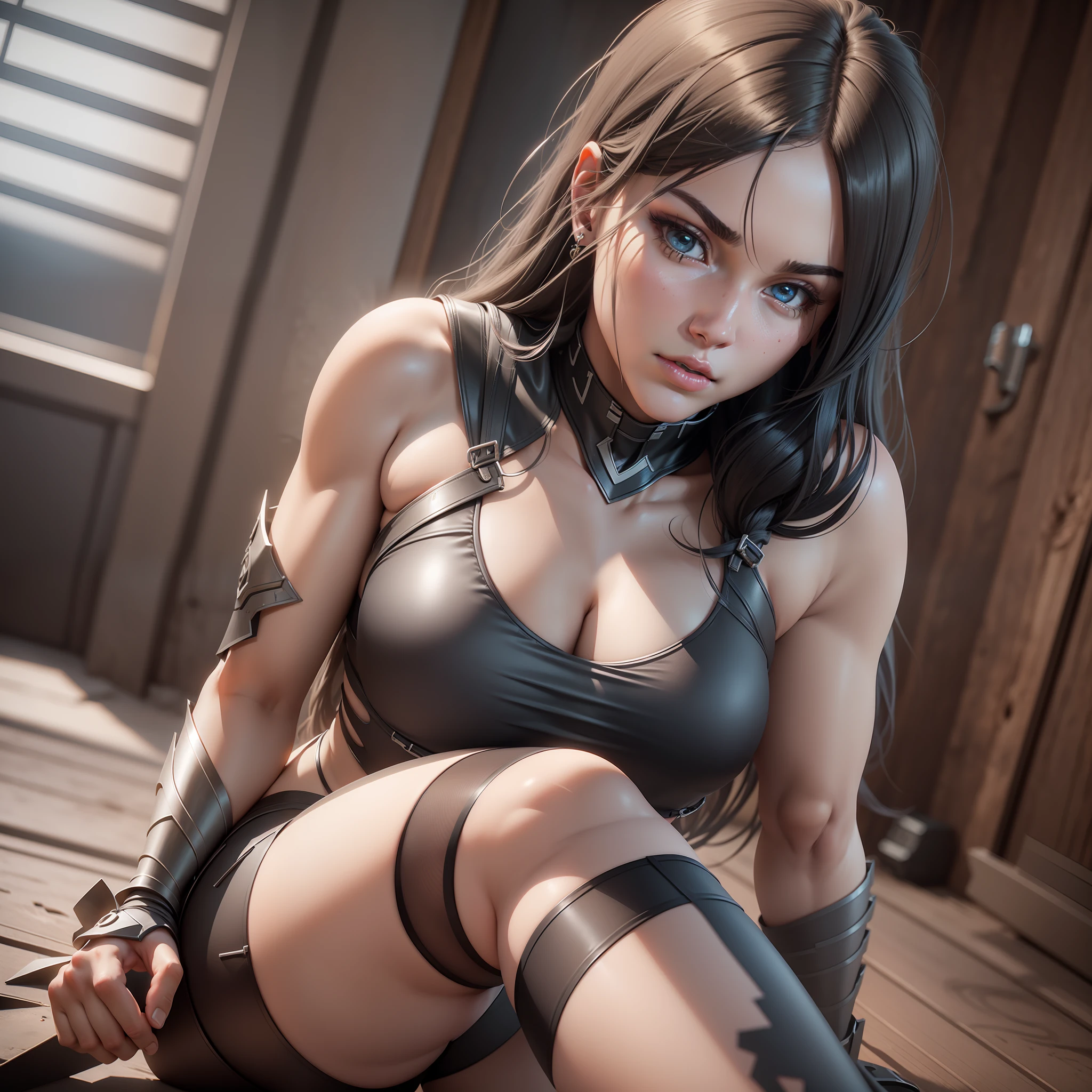 Girl with slim body,thick thighs,long hair,wind,Detailed,3D,Unreal Engine 5 4K UHD image, Unreal Engine 5, Unreal Engine 5 Tech Demo, menacing. Unreal 5, Unreal Engine 5 Showcase, Unreal Engine 5 Demo, Unreal Engine 5 Detail, Cinematic Unreal Engine 5, Unreal Engine 5