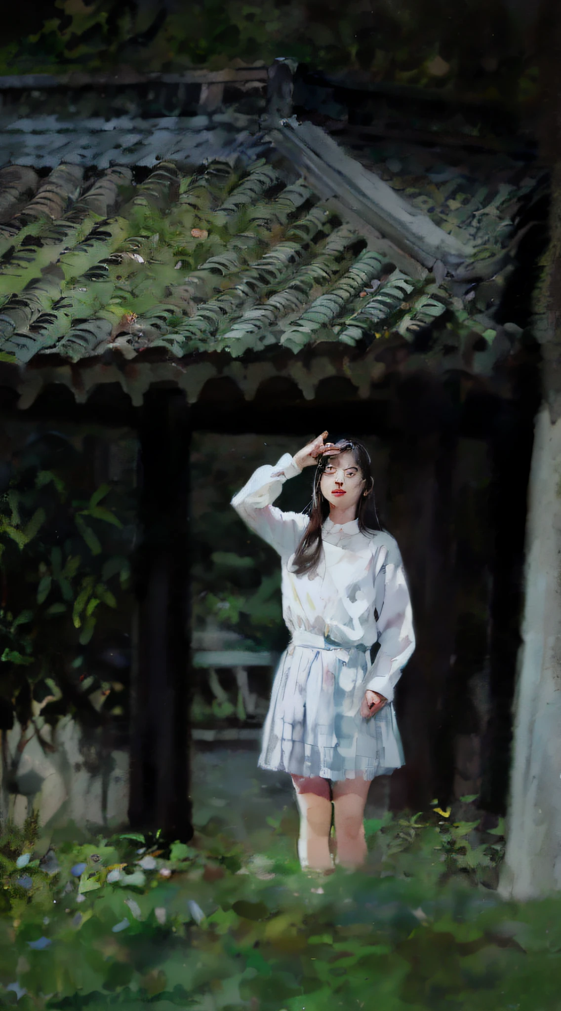 (upper body: 1.5),(white background:1.4), ((tachi-e)), original,(illustration:1.1),(best quality),(masterpiece:1.1),(extremely detailed CG unity 8k wallpaper:1.1), (colorful:0.9),(panorama shot:1.4),(full body:1.05),(solo:1.2), (ink splashing),(color splashing),((watercolor)), clear sharp focus,{ 1girl standing },((chinese style )),flower  background,outdoors,rocks, looking at viewer, make happy expressions,soft smile,pure,beautyfull detailed face and eyes,beautyfull intricacy clothing decorative pattern details, black hair,black eyes,colorwater