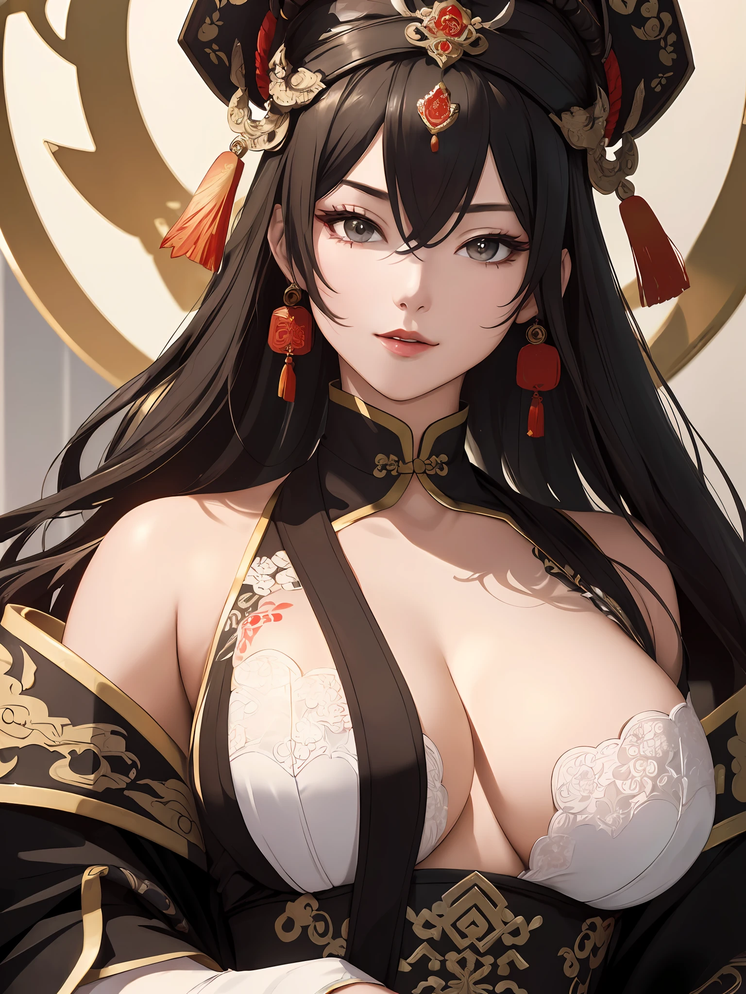 (((Masterpiece, highest quality, high definition, high detail)))), (((China))), woman, Lu Bu