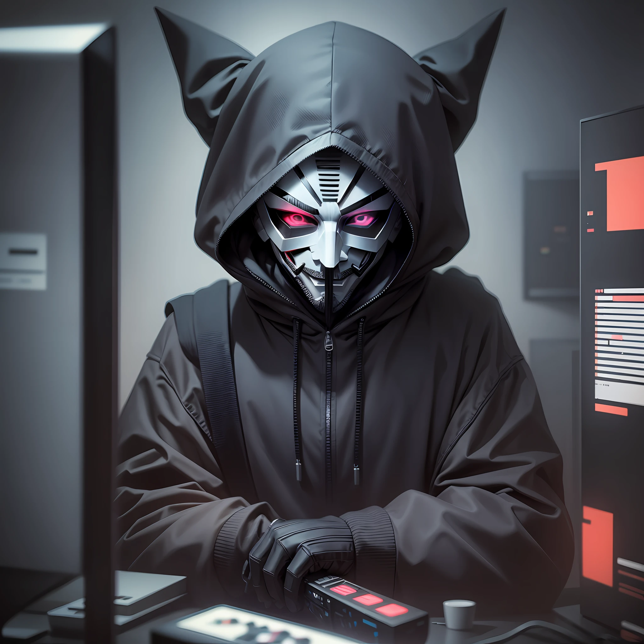 evil hacker,using anonymous mask,dark web,dark art, obscure,4k --auto --s2