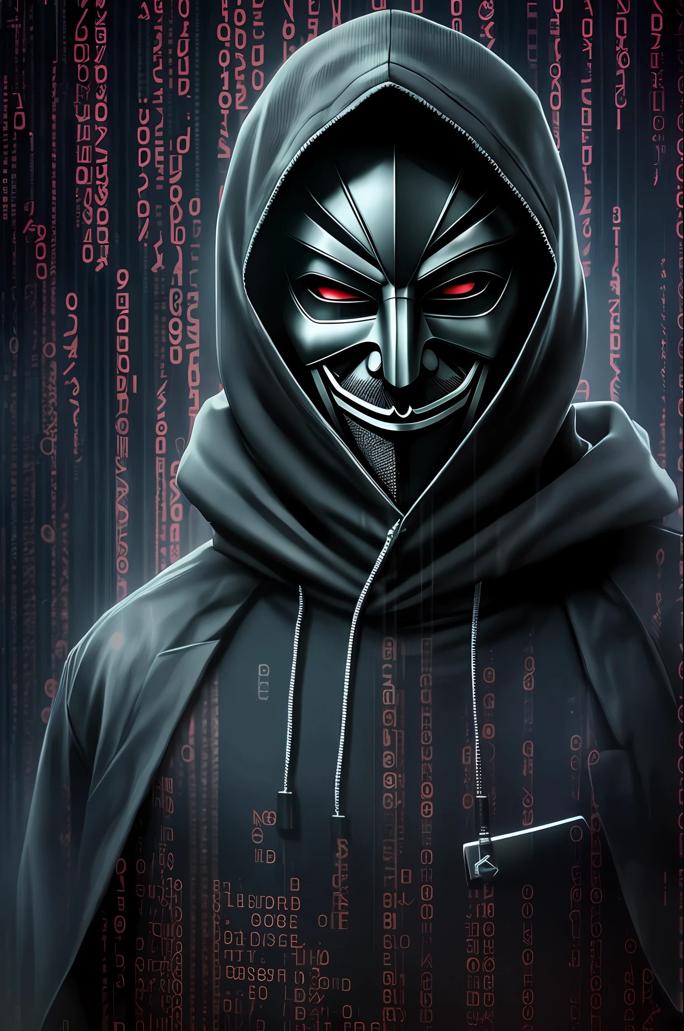 evil hacker,using anonymous mask,carder,dark art, obscure,4k --auto --s2