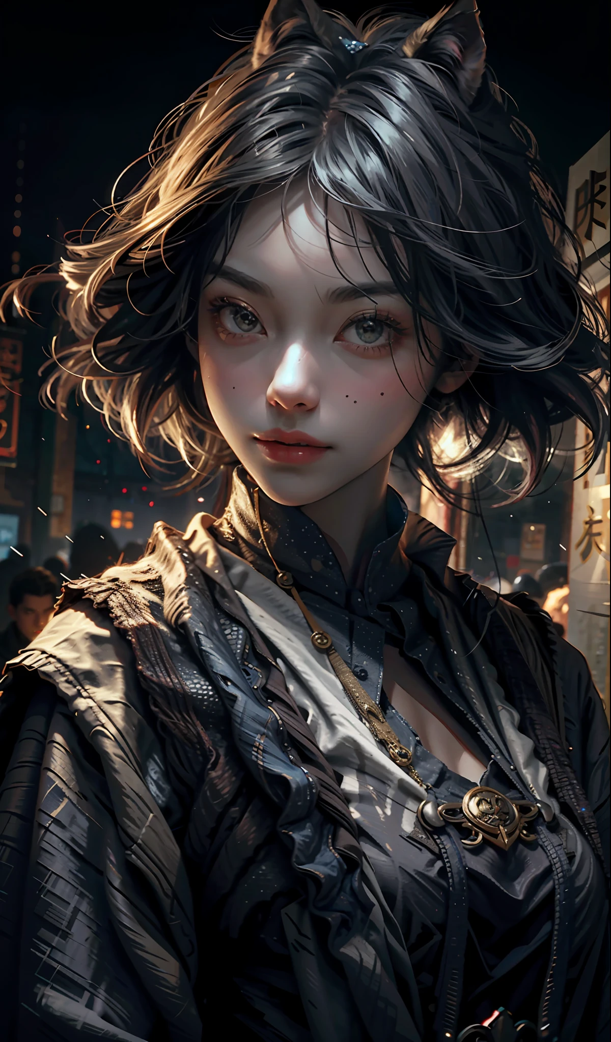 (Werewolf's giant claw, wolf green light eye: 1.2), (wolves surround her: 1.6), full of murderous energy, combat state, (blood moon: 1.4), cold, flame, cobwebs, candles, (torture device: 1.1), (floating colorful sparks: 1.2), (energy beam: 1.3), cyberpunk neon, volcano, (lava: 1.1), doomsday atmosphere, soaring flames, candlelight, desperate and helpless prisoners, prisons, prisons, East Asian architecture, ancient China, skeletons, horror, creepy, bloody, huge war battle scene, epic clash, two armies, battle scene, epic battle, war))), break, (PureErosFace_V1:0.5), (ULZZANG-6500:0.5), FILMG, MIDWIND, (KBXLL:0.6), BREAK, 1GIRL, SOLO, LOOKING AT THE AUDIENCE, FLAT BANGS, (YOUNG CUTE BEAUTIFUL 18 YEAR OLD GIRL: 1.1), 3d FACE, BEAUTIFUL GIRL, Pretty, girlface, kpop idol, supermodel, woman posing for photos, stunning innocent symmetrical face, perfect body, medium chest, thin waist, thin legs, (High fine skin: 1.2), glowing eyes, goddess, natural skin texture, shiny skin, white skin, beautiful detailed face, detailed face, real skin texture, cute and delicate face, delicate face, golden ratio, golden ratio face, expression eyes, perfect face, perfect skin, flawless face, clear face, shiny hair, pale skin, proper body proportions, perfect anatomy, realistic skin texture, plump lips, glossy lips, natural makeup, beautiful bright pupils, slender figure, complex eyes, delicate pupils, delicate face and eyes, long eyelashes, blush , good hands, fine skin, oily skin, break, ((ash, battlefield, volumetric fog, gray fog, (Long white hair: 1.4), (Silk Psychedel: 1.1), cobwebs, (chains: 1.1), (moonlit night: 1.6), (Dark ancient dungeon: 1.2), heavily guarded cages, moonlight shining through small windows, (in the center of the picture is a female assassin struggling to break free from her chains: 1.4), (she breaks the thick iron chains with amazing strength: 1.3), (werewolf guarding the prison soldiers coming from all directions, armed with weapons: 1.5), (destroyed buildings: 1.