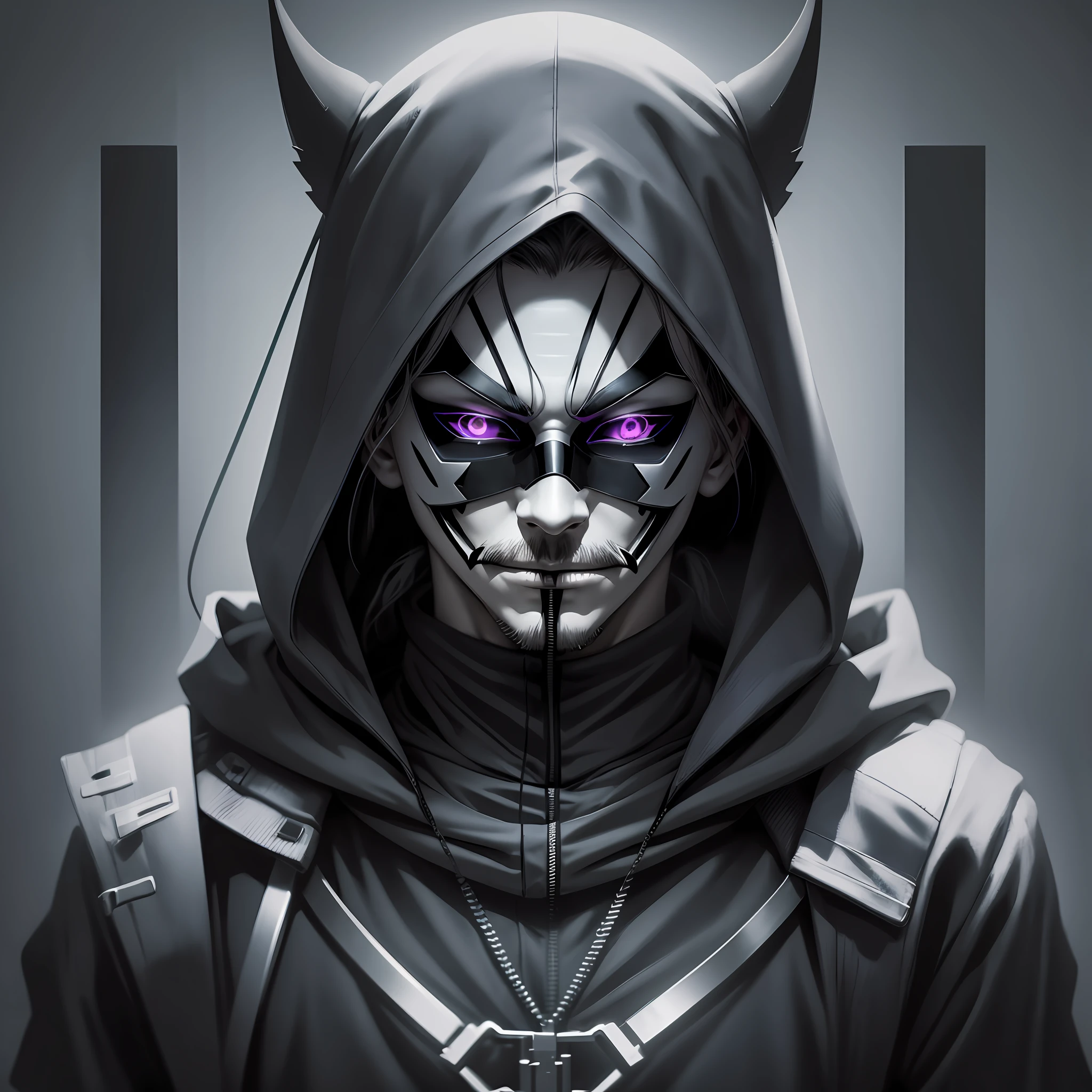 evil hacker,using anonymous mask,dark art, obscure,darkness ,4k --auto --s2