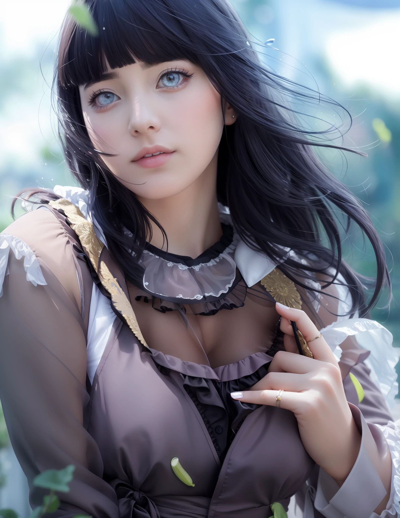 (masterpiece),(best quality:1.0), (ultra highres:1.0), detailed realistic, portrait, detailed, girls, detailed frilled clothes, detailed beautiful skin, face focus