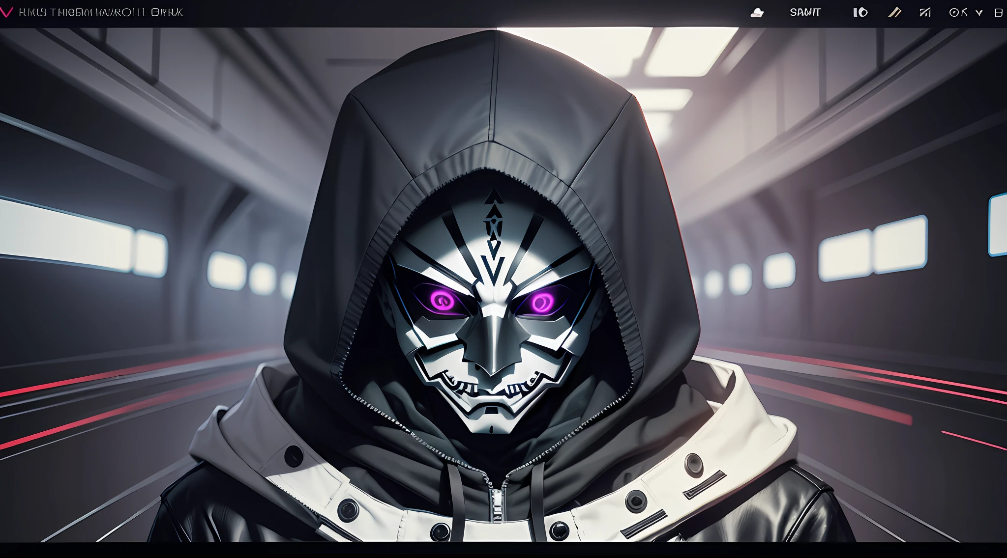 dark web evil hacker,using anonymous mask,dark art, obscure,4k --auto --s2