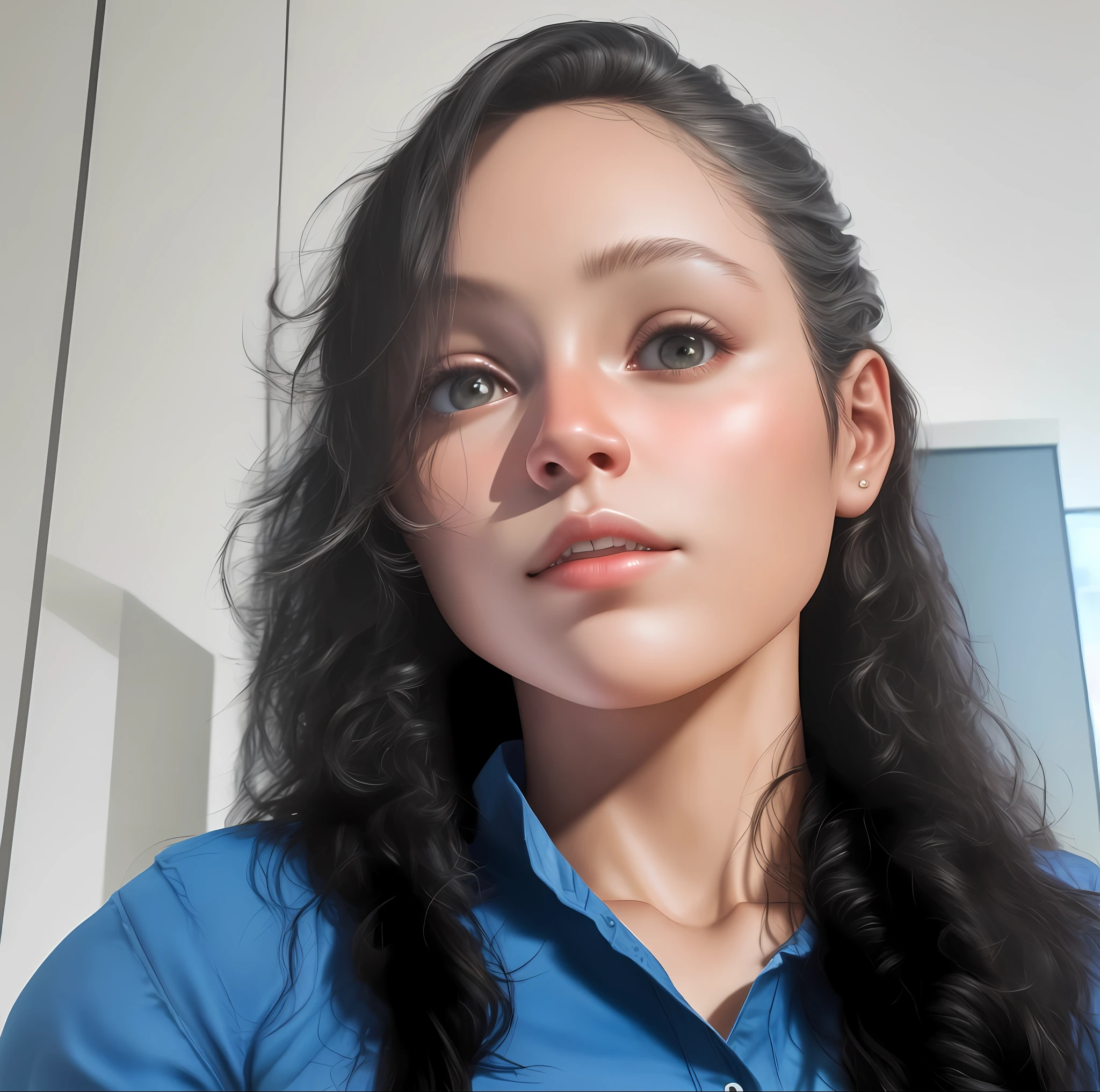 Ultra realistic 3d image excellent quality and bare lighting with wonderful breasts based on skin color image