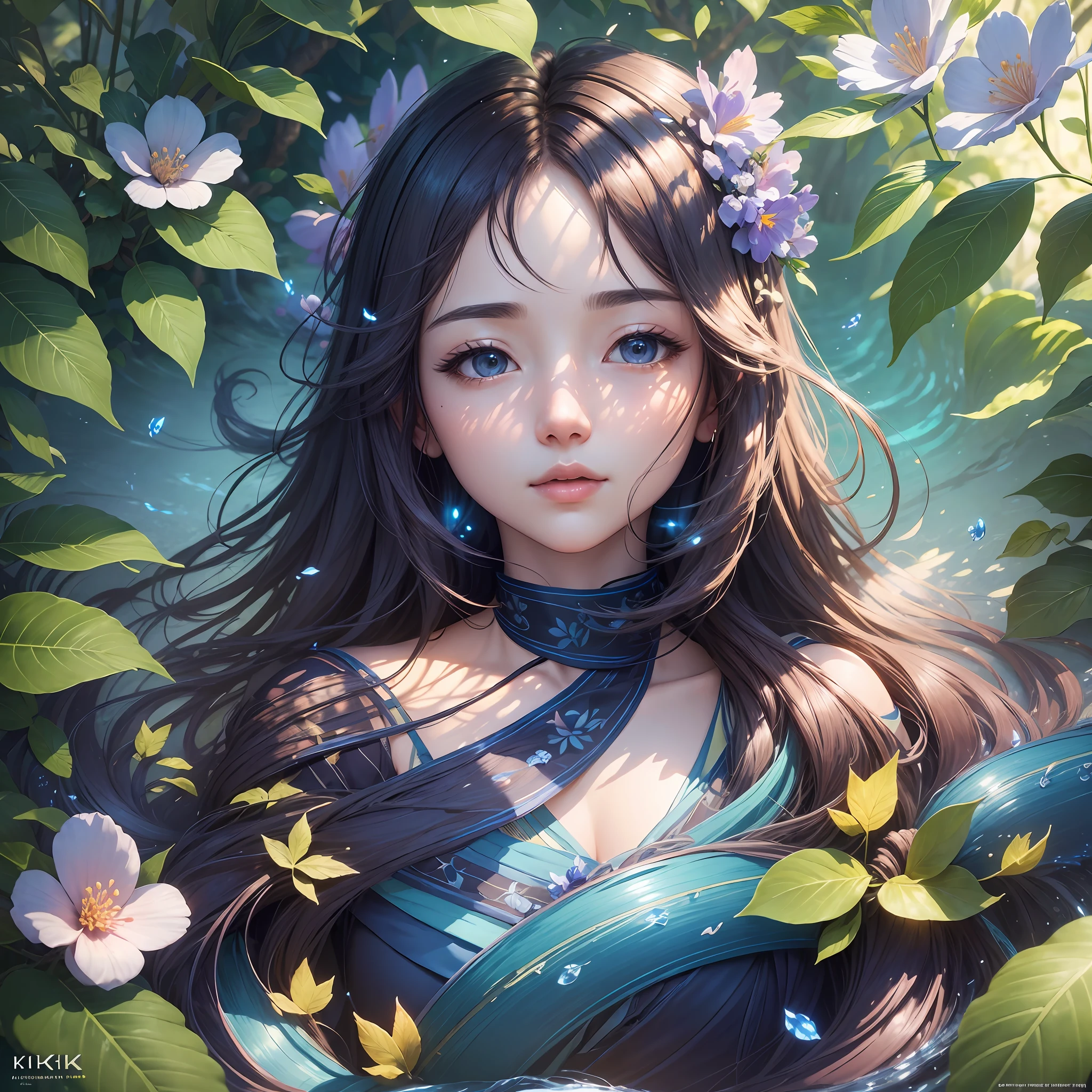 Masterpiece, best quality, (very detailed CG unity 8k wallpaper) (best quality), (best illustration), (best shadows) Nature&#39, blue sea,delicate leaves petals of various colors falling in the air light Tracking, super detailed --auto --v6 --s2