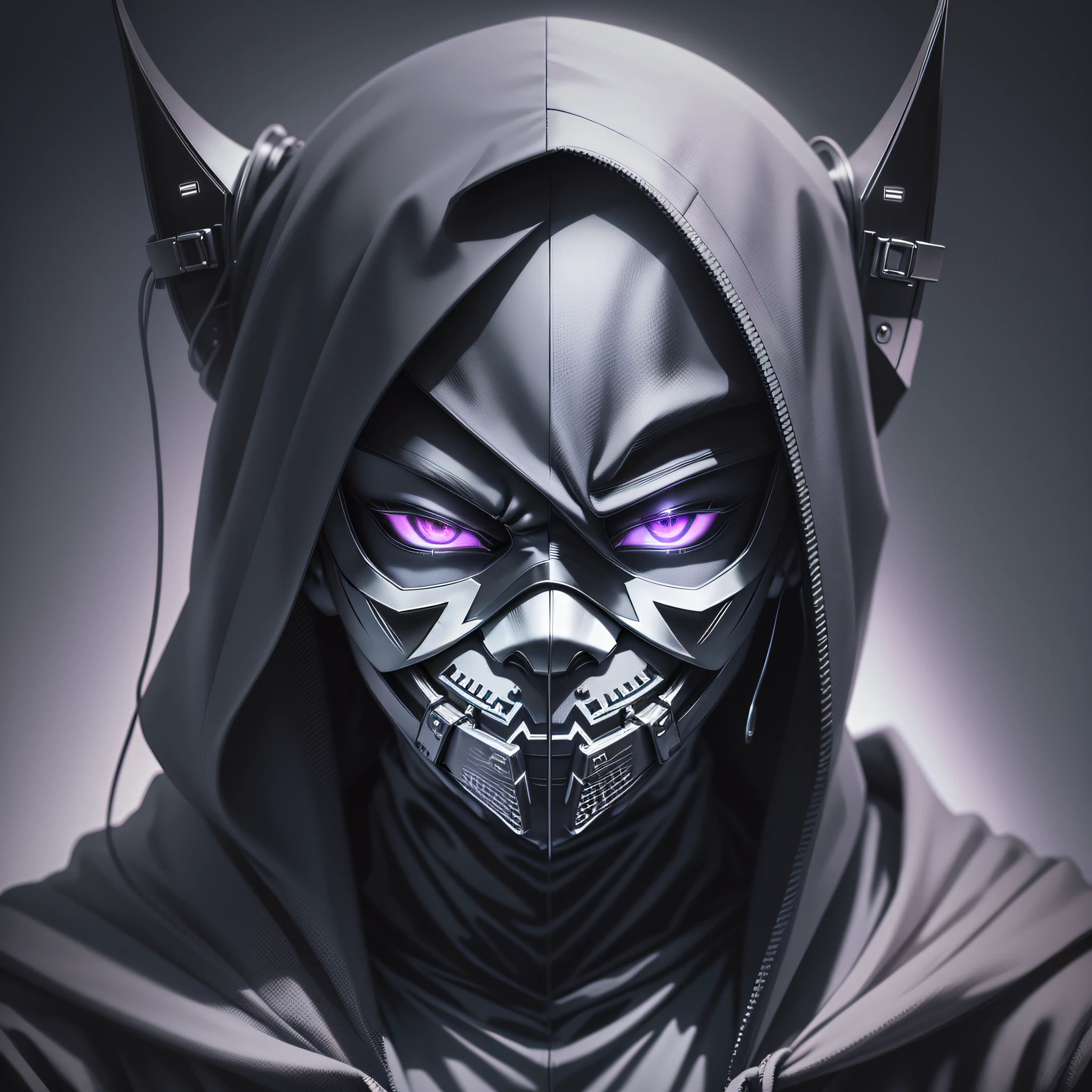 evil hacker,using wearing mask of anonymous,dark art, obscure, 4k