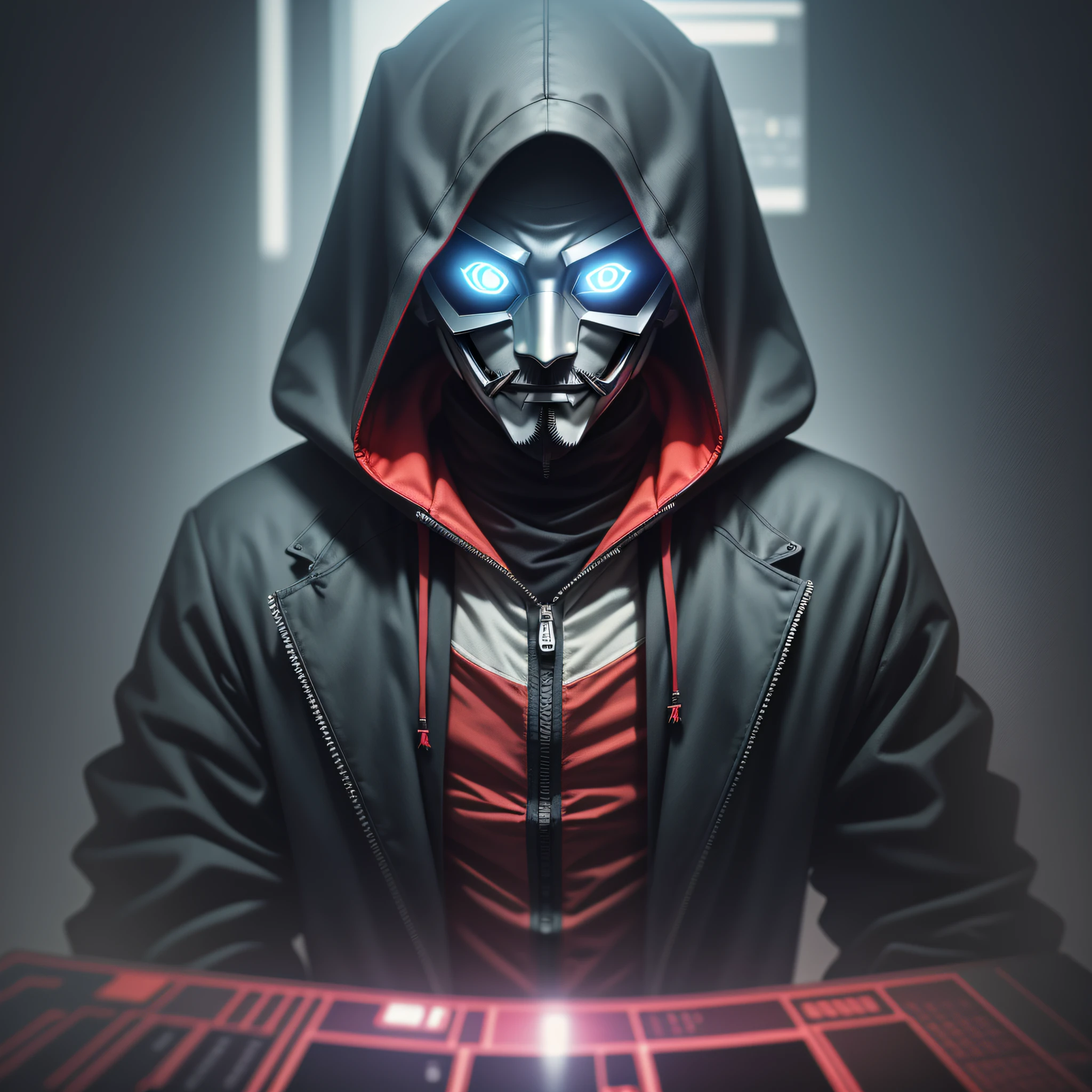 evil hacker,anonymous mask,dark art, darkweb, darkness, obscure,4k