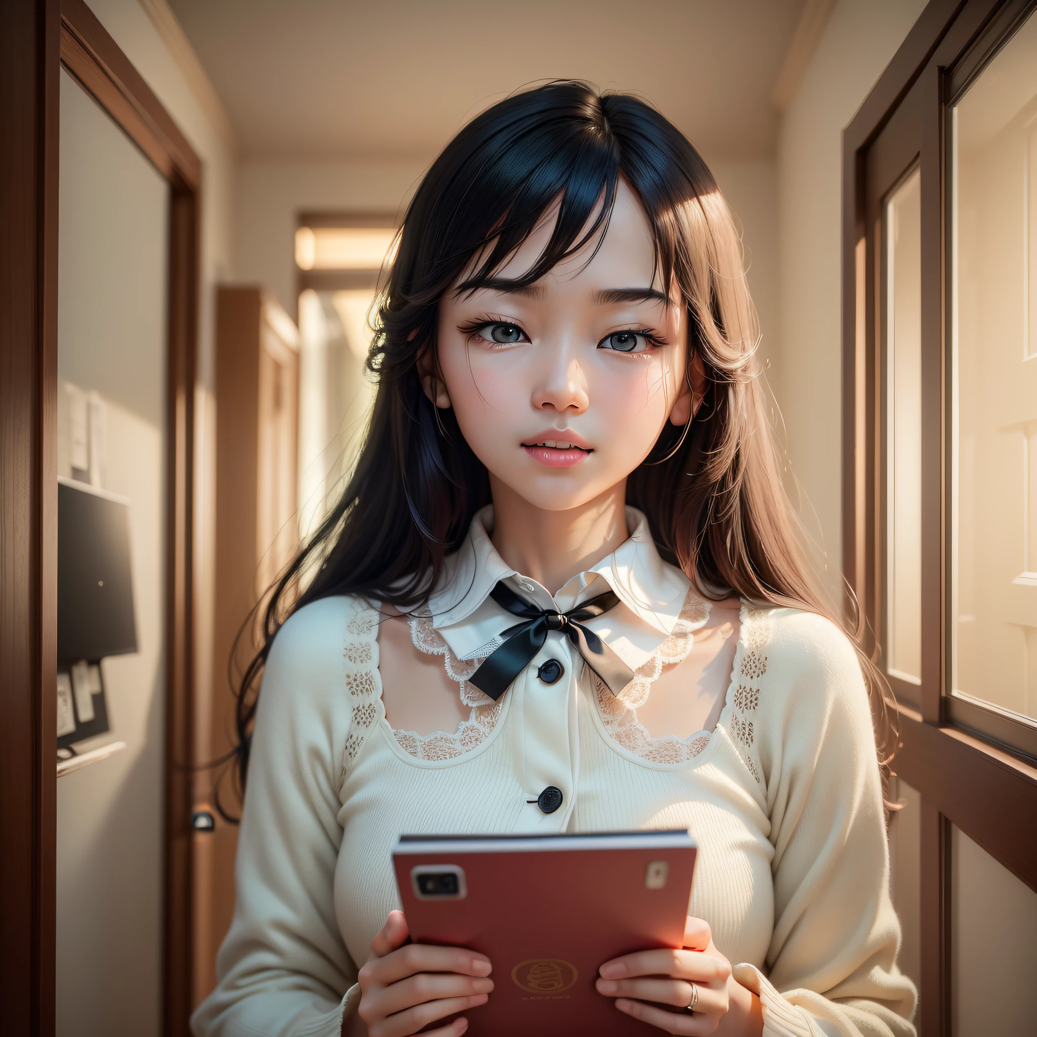 (End of college entrance examination + family + warmth + freeze-frame moment) + lighting rendering + (sophisticated skills, exquisite details, aesthetic and dynamic integration) + (sincere human feelings + delicate scenes + wide-angle lens + soft touch) + (ultra-high resolution + 8K HD + no omissions)