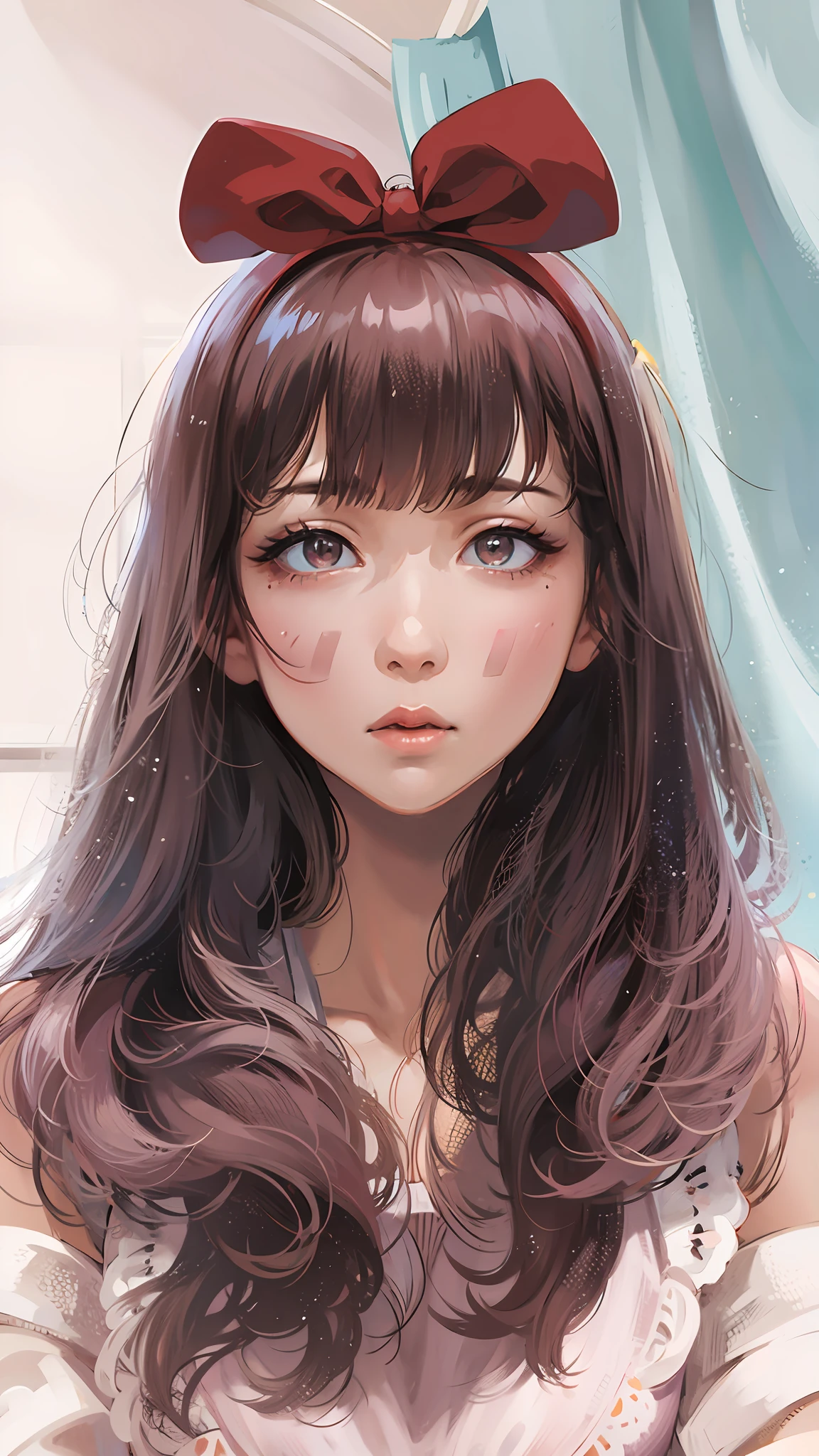 Round face, chubby, fair and tender skin