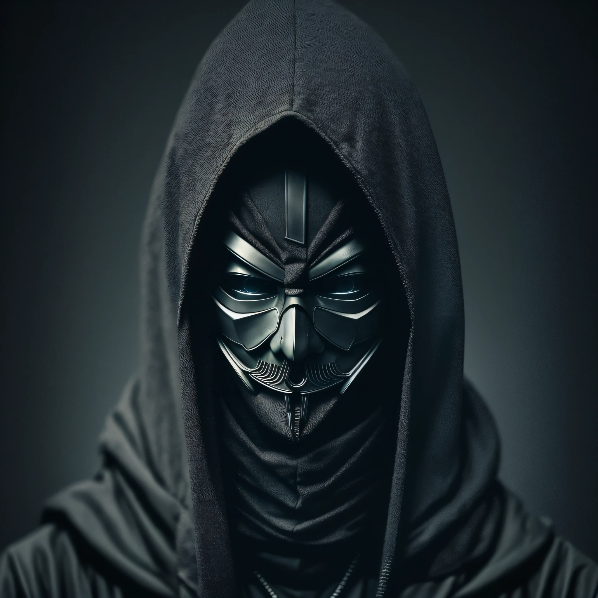 dark art evil hacker,using anonymous mask,darkweb,darkness,obscure,dark background,4k --auto --s2