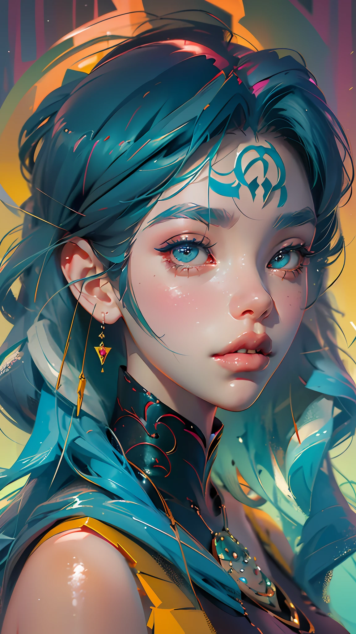 a close up of a woman with blue hair and a dress, artwork in the style of guweiz, ross tran 8 k, guweiz, deviantart artstation cgscosiety, guweiz on pixiv artstation, guweiz on artstation pixiv, in the style of ross tran, anime style. 8k, ross tran style --auto --s2