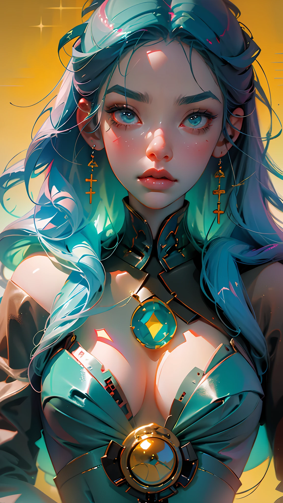 a close up of a woman with blue hair and a dress, artwork in the style of guweiz, ross tran 8 k, guweiz, deviantart artstation cgscosiety, guweiz on pixiv artstation, guweiz on artstation pixiv, in the style of ross tran, anime style. 8k, ross tran style --auto --s2