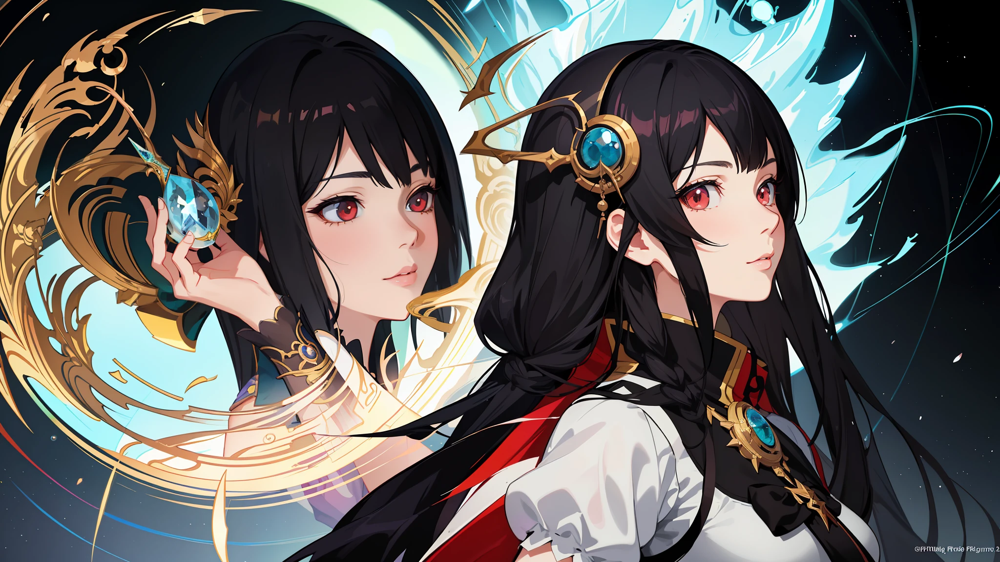 anime - style image of a woman in a hat and dress, portrait of a female mage, black - haired mage, extremely detailed artgerm, artwork in the style of guweiz, artgerm on artstation pixiv, artgerm portrait, artgerm. anime illustration, artgerm and atey ghailan, artgerm detailed