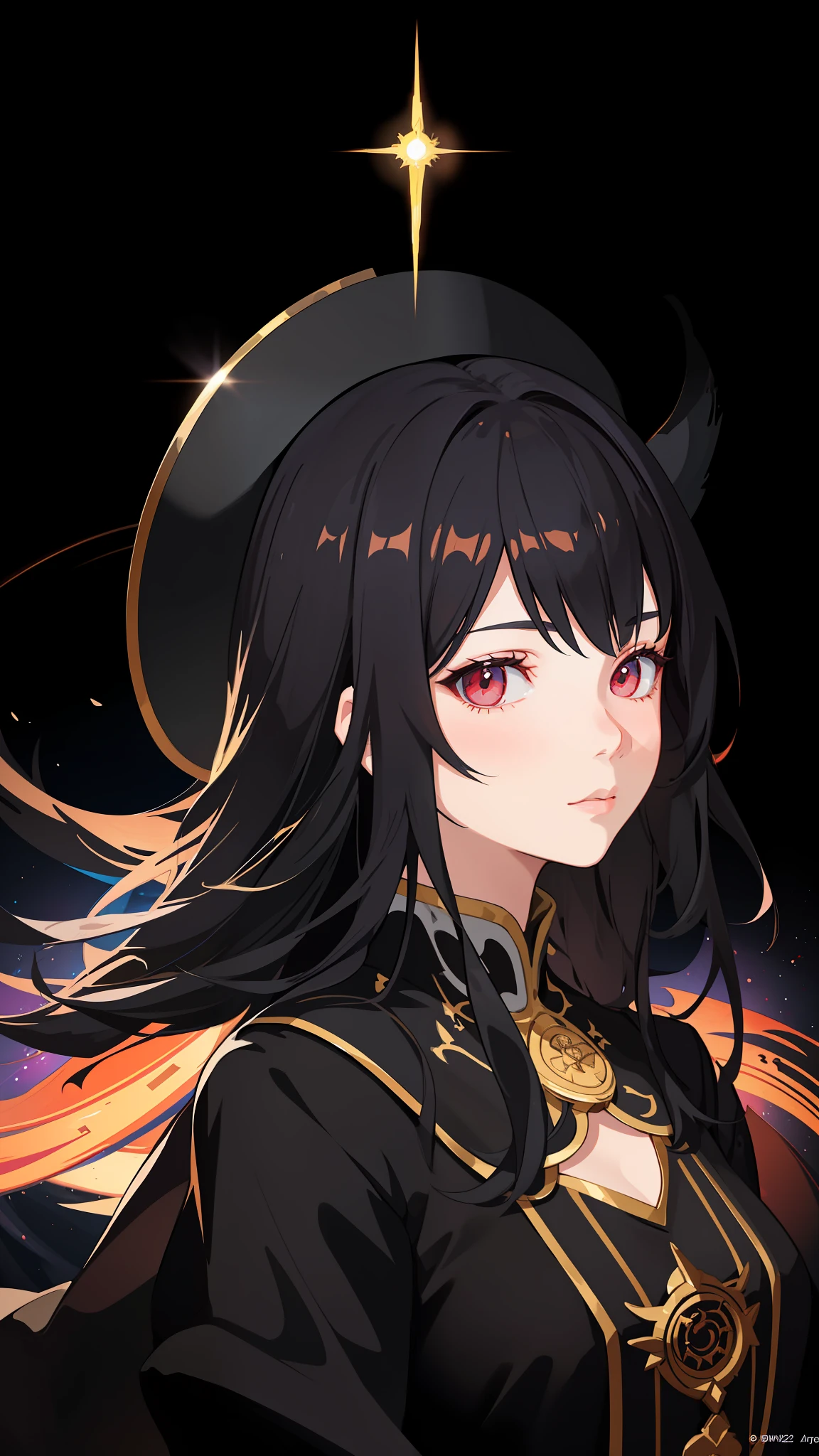 anime - style image of a woman in a hat and dress, portrait of a female mage, black - haired mage, extremely detailed artgerm, artwork in the style of guweiz, artgerm on artstation pixiv, artgerm portrait, artgerm. anime illustration, artgerm and atey ghailan, artgerm detailed