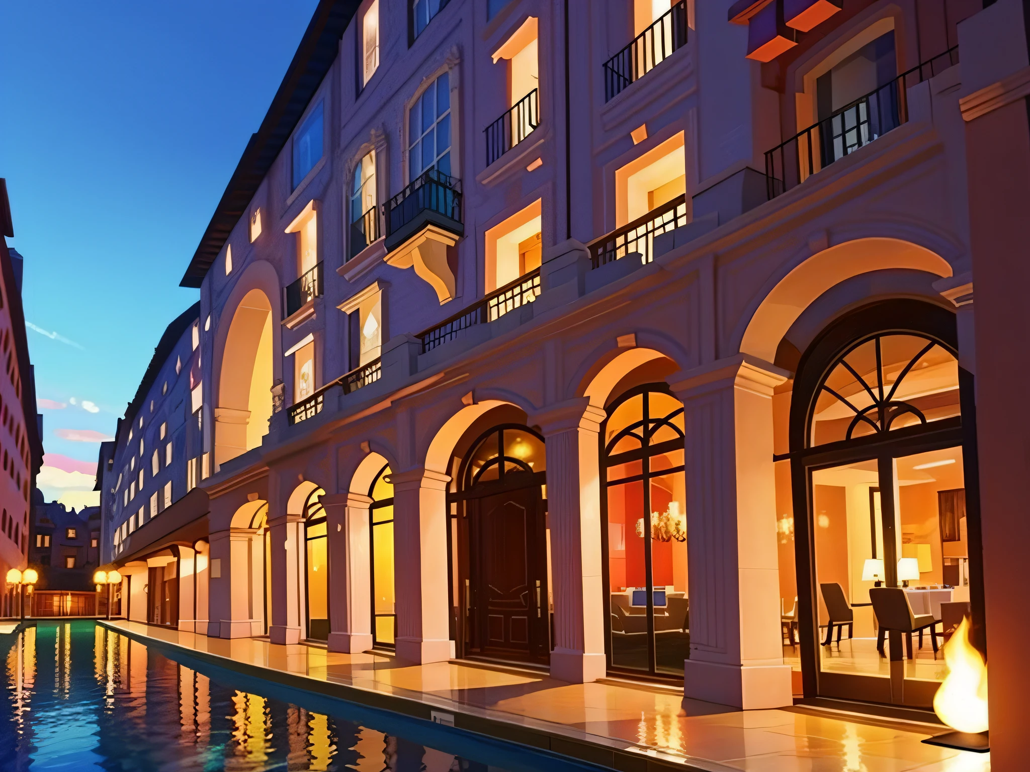 A 5-star hotel