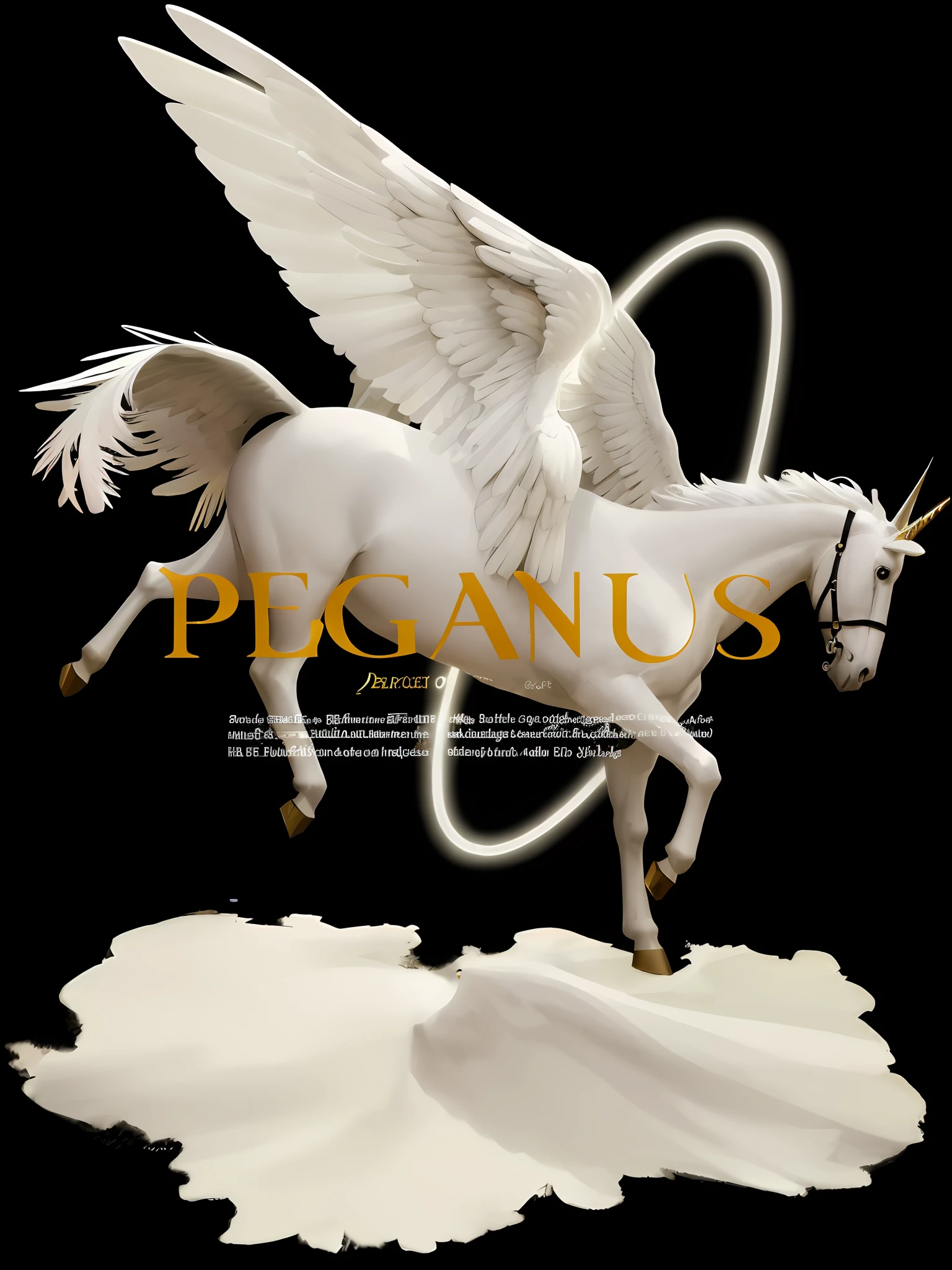 arafed image of a white horse with wings and a halo, pegasus, by Pogus Caesar, sensual and beautiful incubus, hermes ad, in roger deakins style, inspired by Pogus Caesar, unicorn flying in the sky, inspired by Petros Afshar, by Justus van Gent, by Wayne Reynolds, icarus, greek myth digital painting