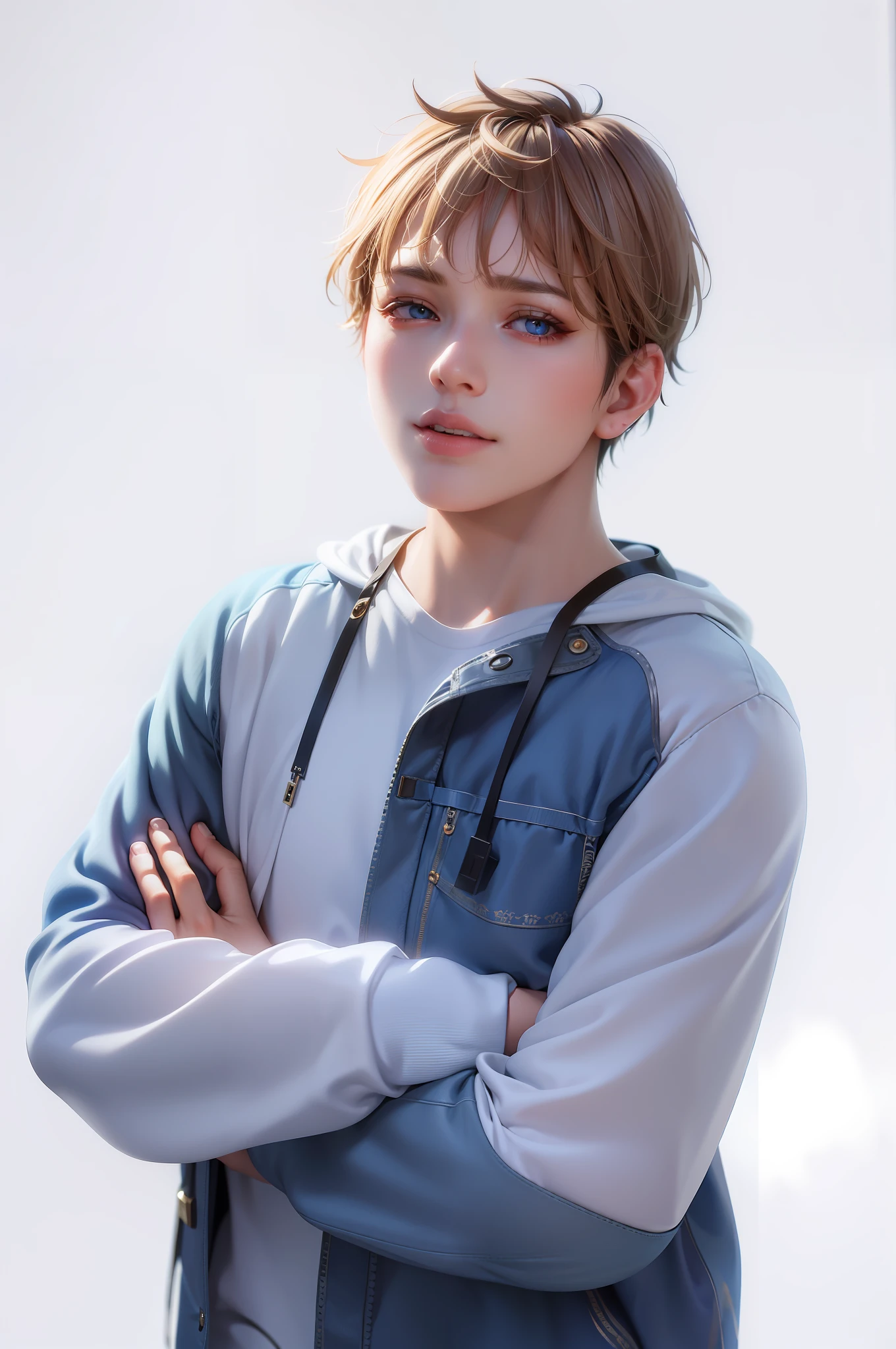 (Photorealistic:1.4), (RAW Photo:1.2), Masterpiece, Illustration,1 Boy, HDR, CG, Unity, 8k wallpaper, amazing, fine details, official art, highly detailed CG Unity 8k wallpaper, top quality,Chinese style background,especially strong light, absurdity, incredibly absurd, ultra detailed, high resolution, highly detailed, beautiful detailed girl, highly detailed eyes and face, Beautiful detailed blue eyes, shiny eyes, symmetrical eyes, symmetrical pupils, highly detailed pupils, facial light, movie lighting, professional lighting, photon mapping, radiosity, physically based rendering, solo focus, sharp focus, (close-up: 1.3), (vertically viewed from above), beautiful studio soft lights, rim lights, vivid details, (silver hair : 1.2), (fair skin: 1.1), (beautiful Japan men), (eyelashes: 1.1), 30 years old, very delicate and beautiful, hyper-realistic, official art, slim body, thin waist, huge file size, (Kpop Idol: 1.2), (aegyo sal: 1.2), puffy eyes, air bang, beige sweater, ulzzang-6500