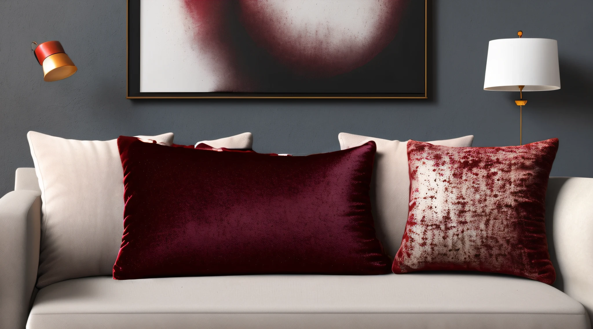 Wrinkles are reduced and the material is changed to matte velvet