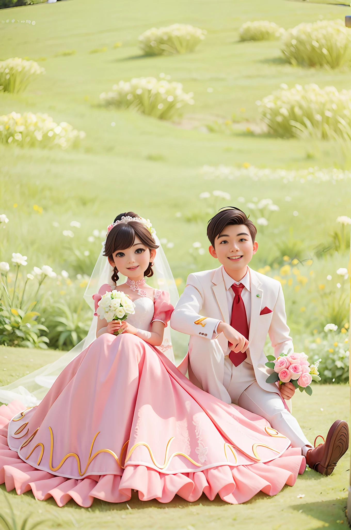 Bride and groom sitting on floor in formal clothes, happy smile, Nguyen Jia and Bong Hua Zhong, wedding photos, cute couple, Cheng Yanjun, happy couple, couple portrait, couple portrait, photo taken by Nikon D 7 5 0, photo taken by Nikon D750, photo taken by Nikon D750, photo taken, promotional video, Yan, professional wedding photography, couple pose, Shaxi