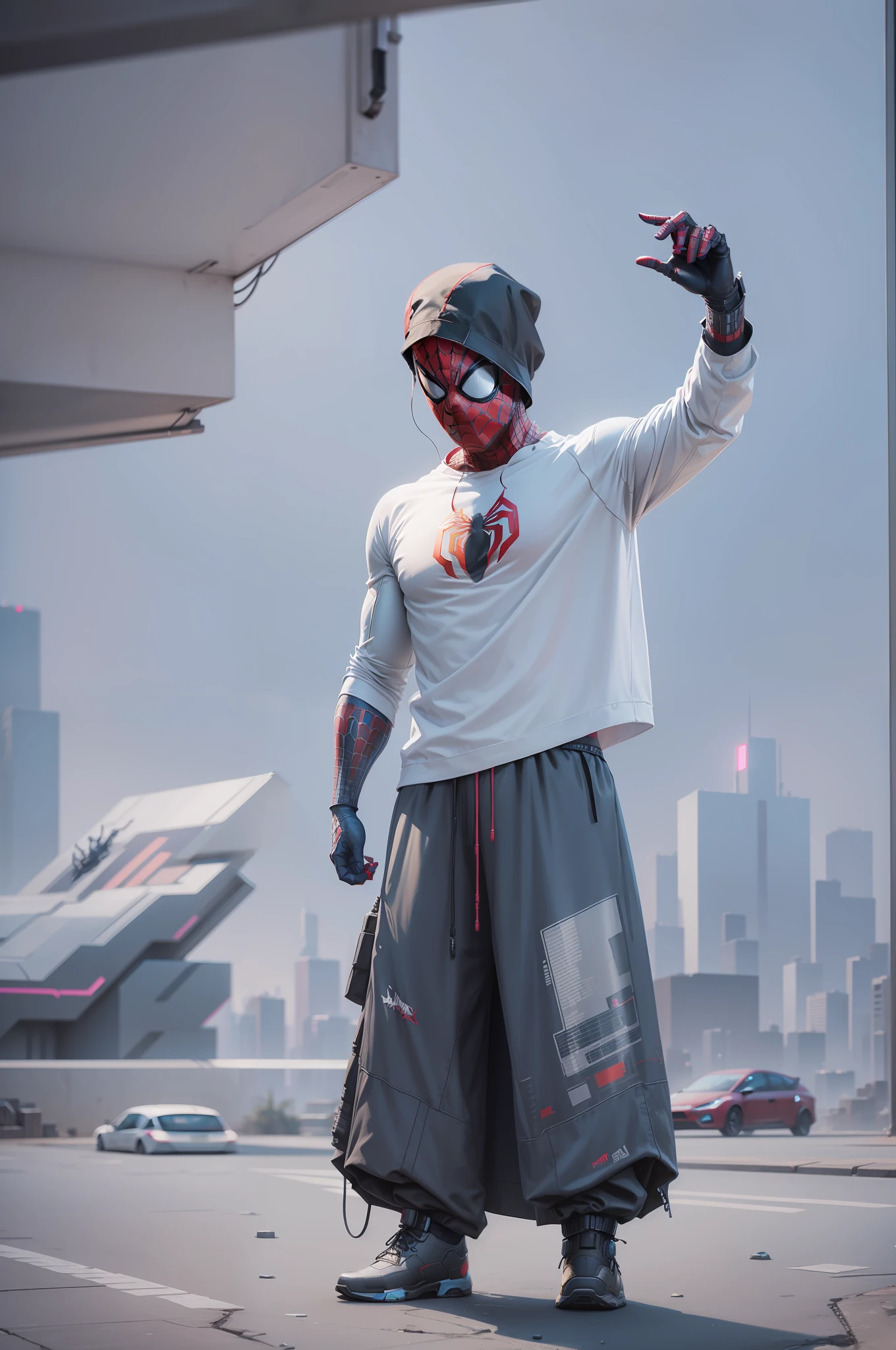 Spider-Man, Cyberpunk, 8k.