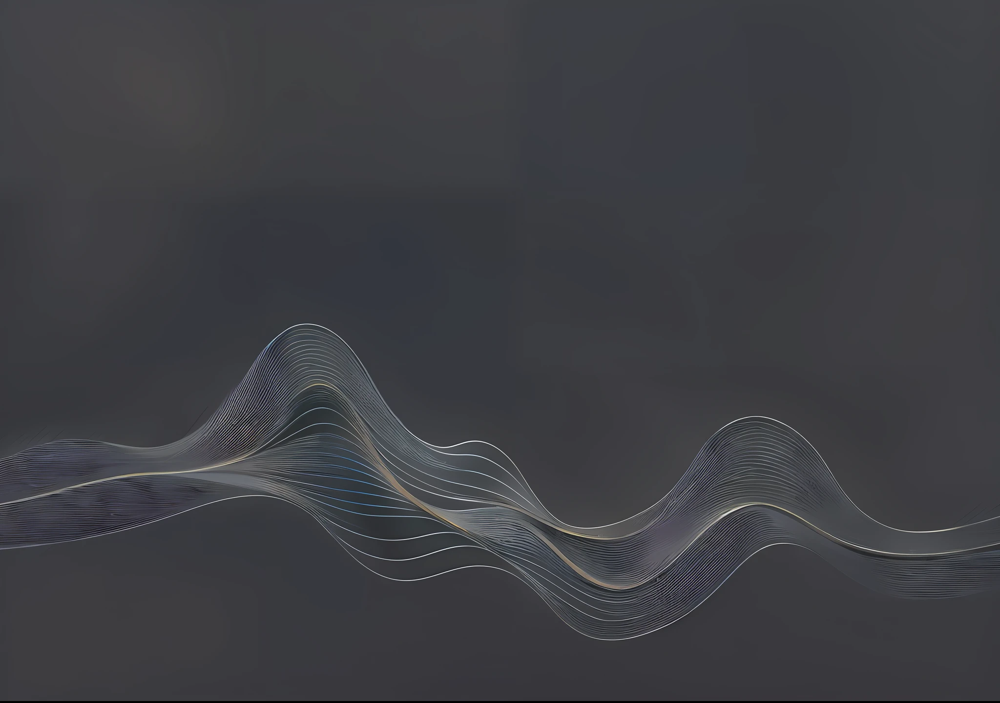 a close up of a wave of lines on a black background, generative line art, flowing lines, stylized thin lines, particle waves, waves and particles, sound wave, interacte smooth flowing lines, curved lines, fractal waves, generative art, flowing curves, houdini algorithm generative art, digital lines, highly detailed generative art, fluid lines, organic lines