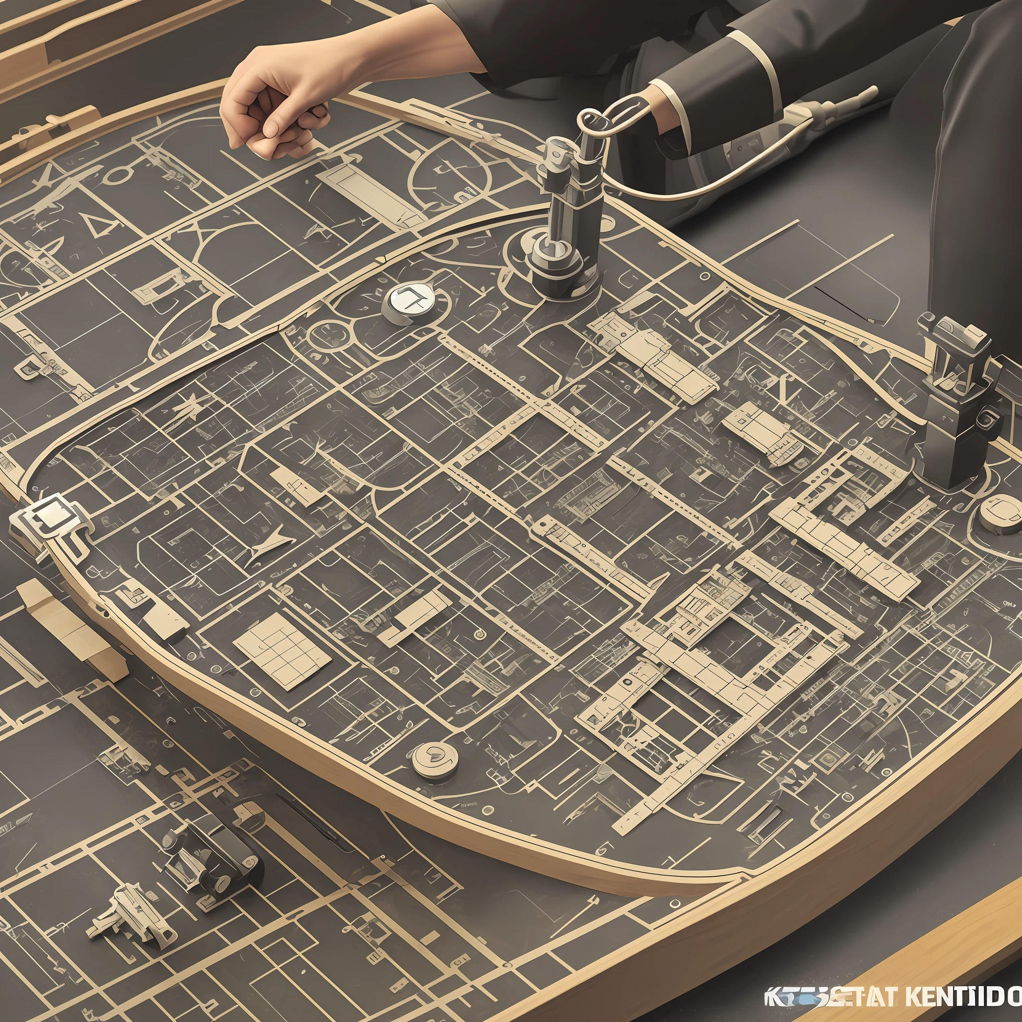 Mobile kneeboard, kneeboard layout, deconstruction, highly detailed, deep, many parts, very detailed, realistic,--ar 4:5 - style original 50 --auto --s 2 --s2