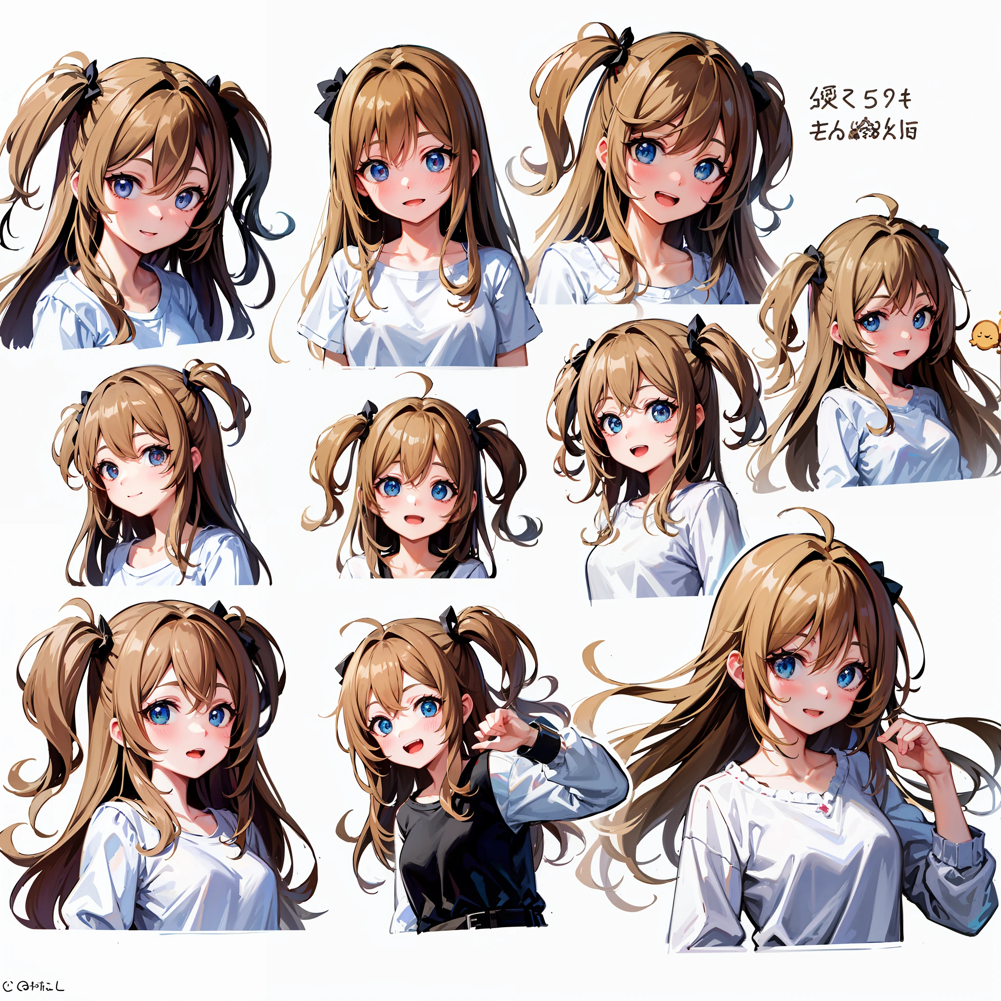 a cute monkey, all
kinds of expressions, happpy, sad, angry, expectant
laughter, disappointed1, cute eyes, white
background, illustration-nii 5-style cute, emoji
as illustration set, with boold manga line style,
dynamic pose dark white,, f/64 group, related
characters, Old Meme Kernel