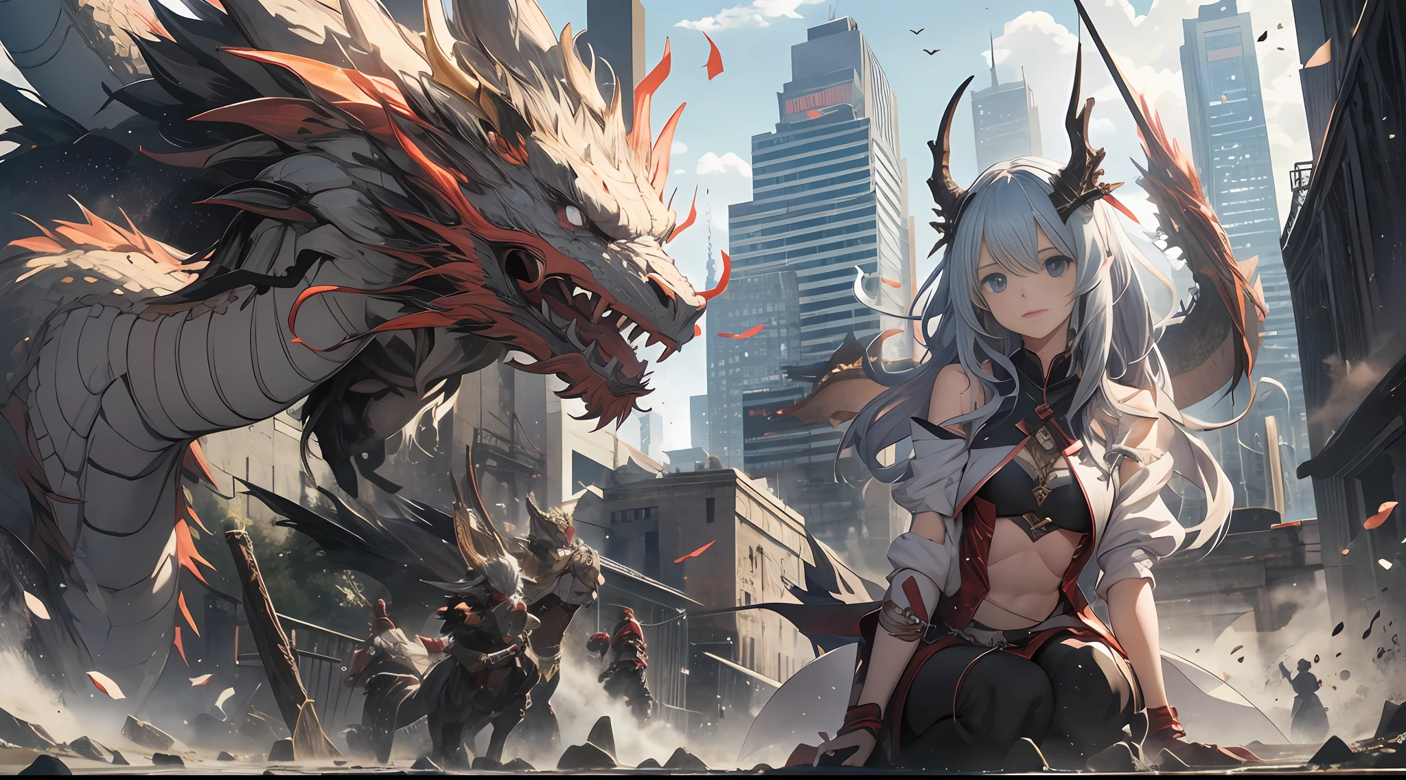 Girl, dragon slayer