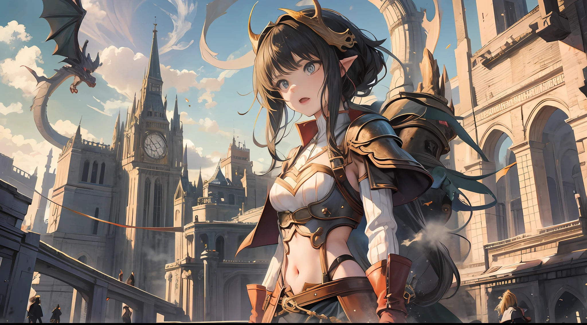 Girl, dragon slayer