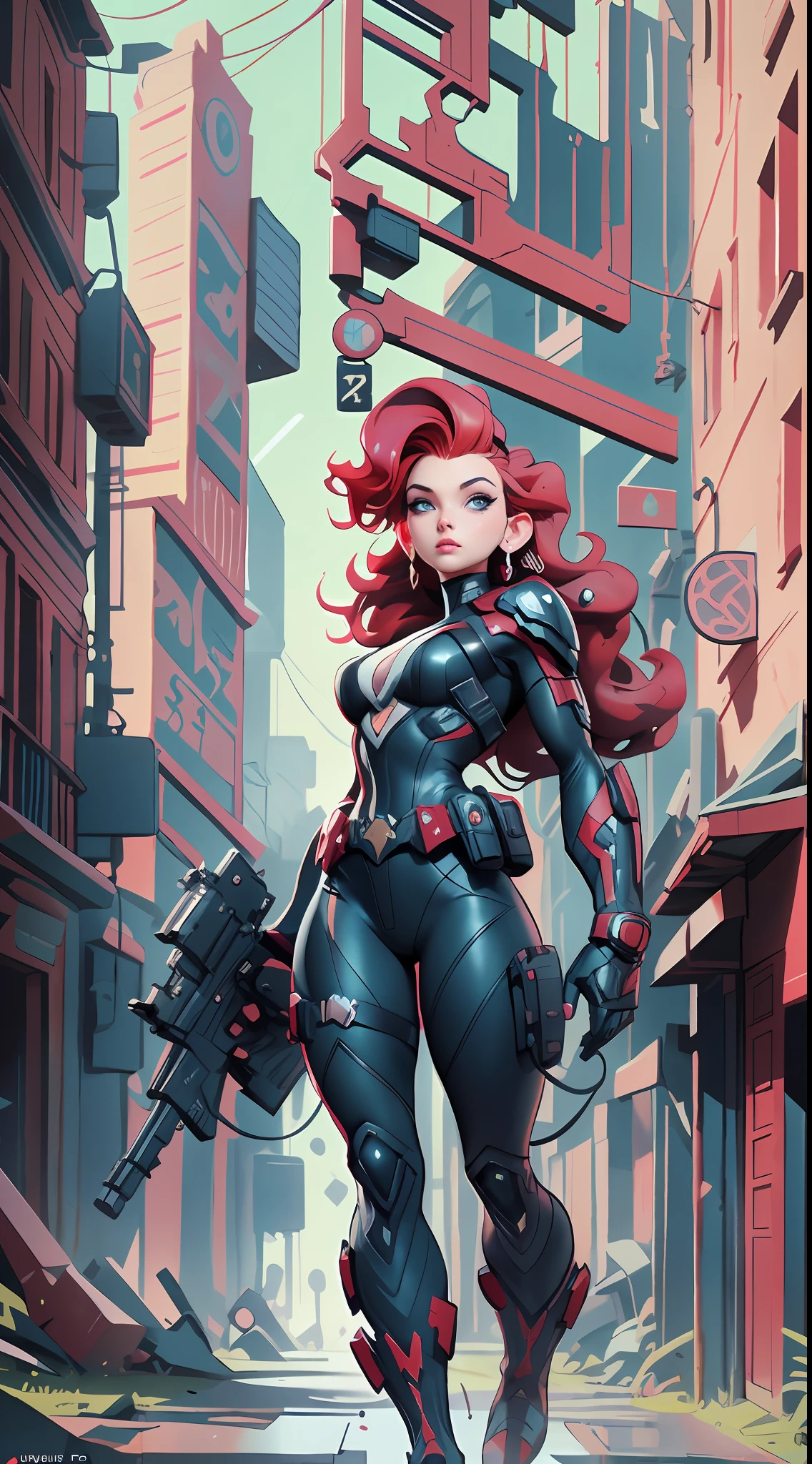 Scarlett Johansson as a black widow from the Marvel universe, super detailed, super detailed black widow costume, high-quality face study, (in an urban environment), full body, super quality for competition, ((black widow costume, superheroine)), (superhero pose: 1.1), (perfect body: 1.1), (short wavy hair: 1.2), whole body, casual pose, beautiful pose, (extremely detailed CG 8k wallpaper), (extremely delicate and beautiful),  (masterpiece), (best quality: 1.0), (ultra high resolution: 1.0), beautiful lighting, perfect lighting, realistic shadows, [high resolution], detailed skin, super detailed (((colorful))), Digital art, Metal Gear Solid concept art, Full Body concept art, Expert concept art with high detail, Concept art such as Ernest Halimov, FPS game concept art, Concept art, Craig Mullins style, Video game concept art, 8k