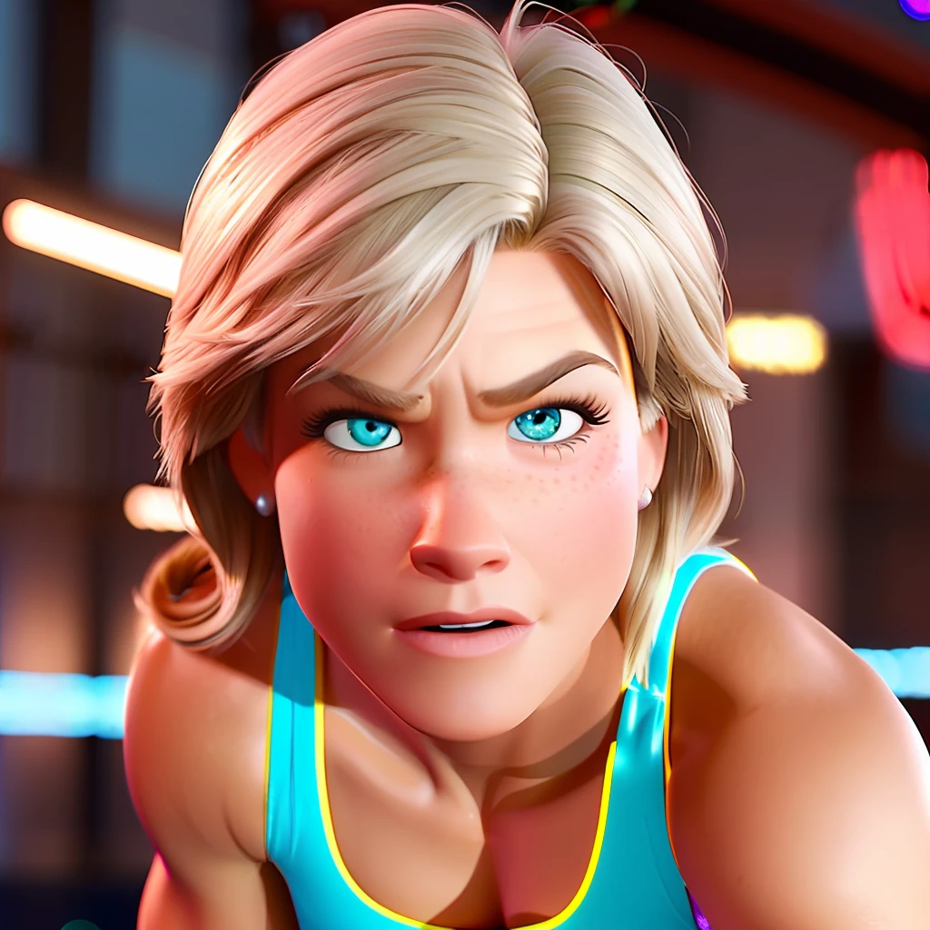 pixarstyle brooke ence, fitgirl, 8k hdr, sharp focus, cinematic look,