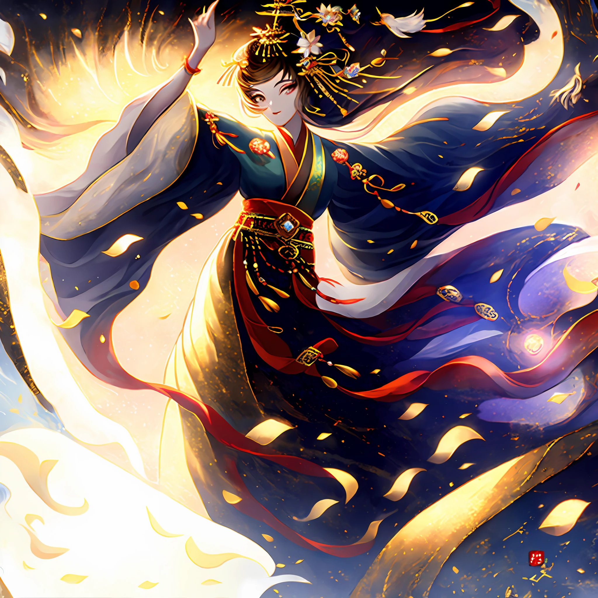 A girl, ancient Chinese costume, sunshine, clear face, clean white background, masterpiece, super detail, epic composition, ultra HD, high quality, extremely detailed, official art, uniform 8k wallpaper, super detail, 32k -- v 6