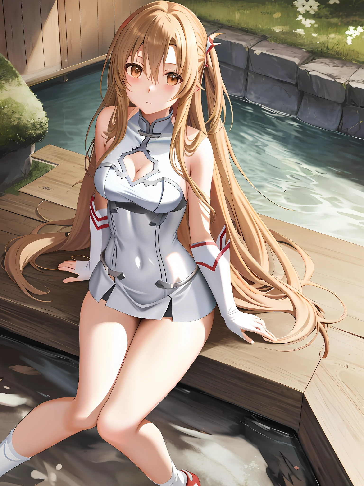 Asuna, sao, thighs, breasts, nude, Yuuki asuna, nsfw