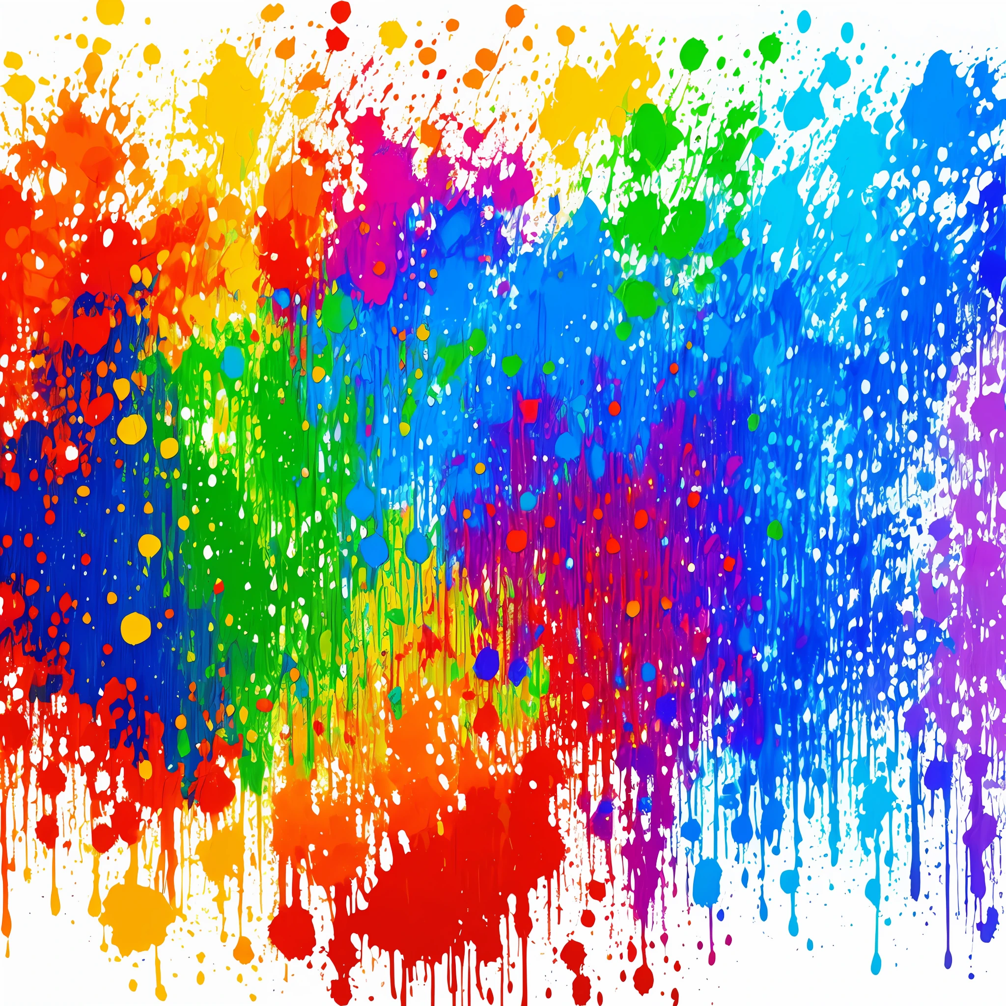 Splash painted ART dripring colorful