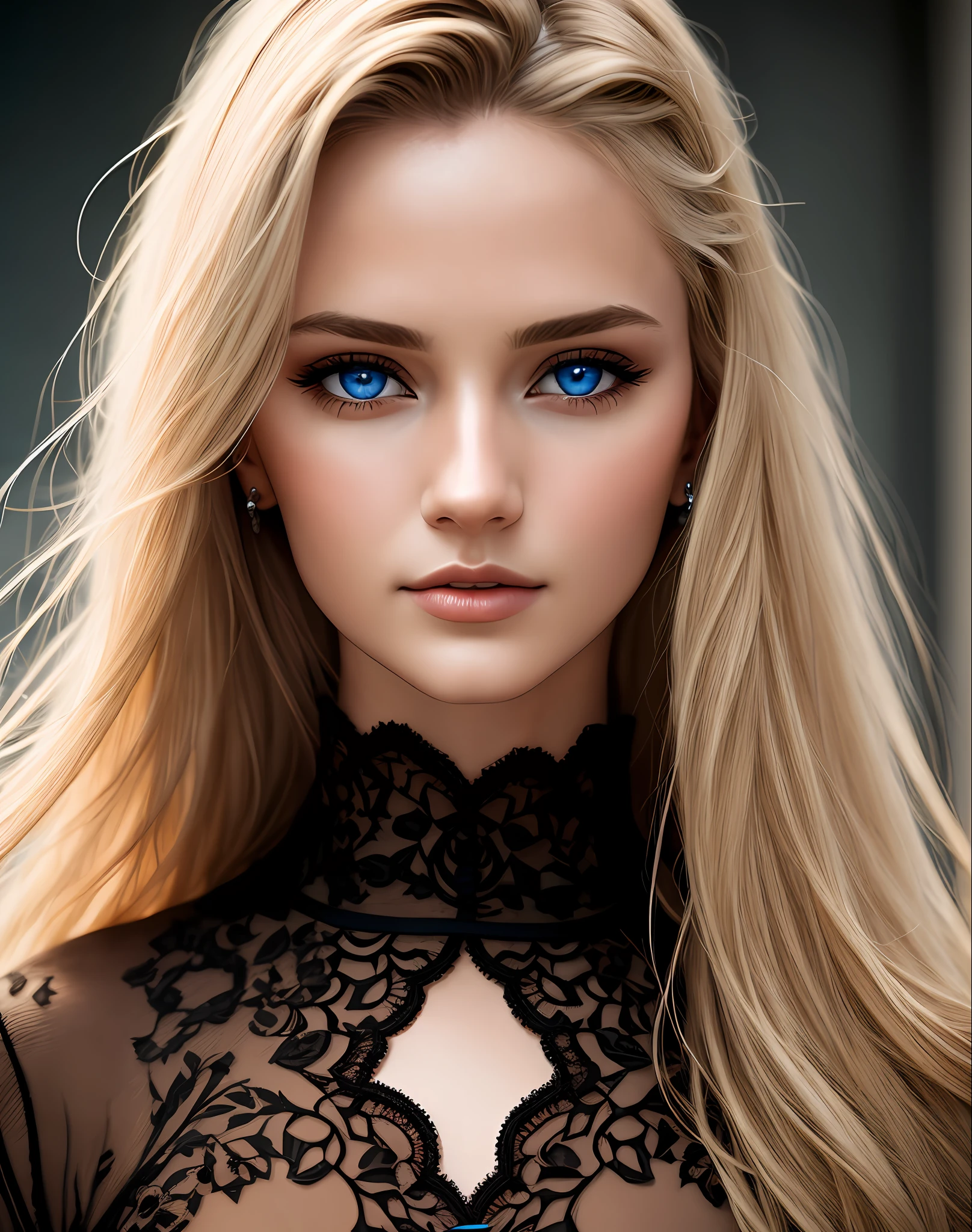 Masterpiece, absurdres,award winning photo, extremely detailed, amazing, fine detail, extremely detailed eyes and face, by lee jeffries nikon d850 film stock photograph 4 kodak portra 400 camera f1.6 lens rich colors hyper realistic lifelike texture dramatic lighting unrealengine trending on artstation cinestill 800 tungsten, beautiful rud_woman, a woman with long blond hair and blue eyes ,perfect rud_face, perfect rud_body