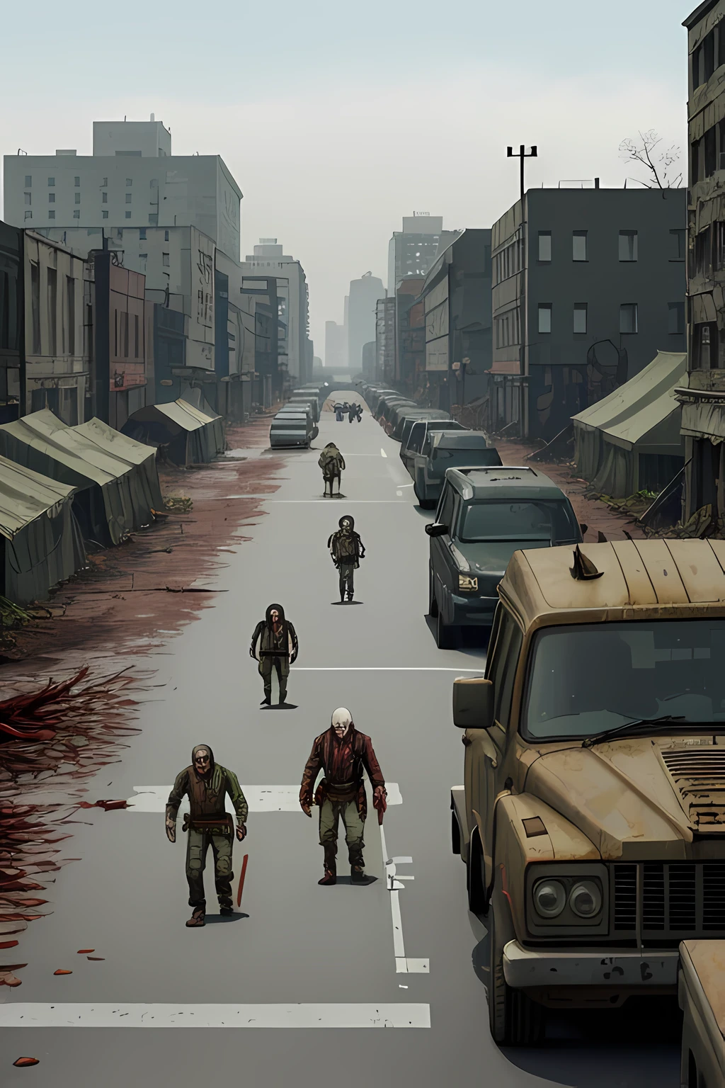 (1 zombie),The Walking Dead,废墟城市