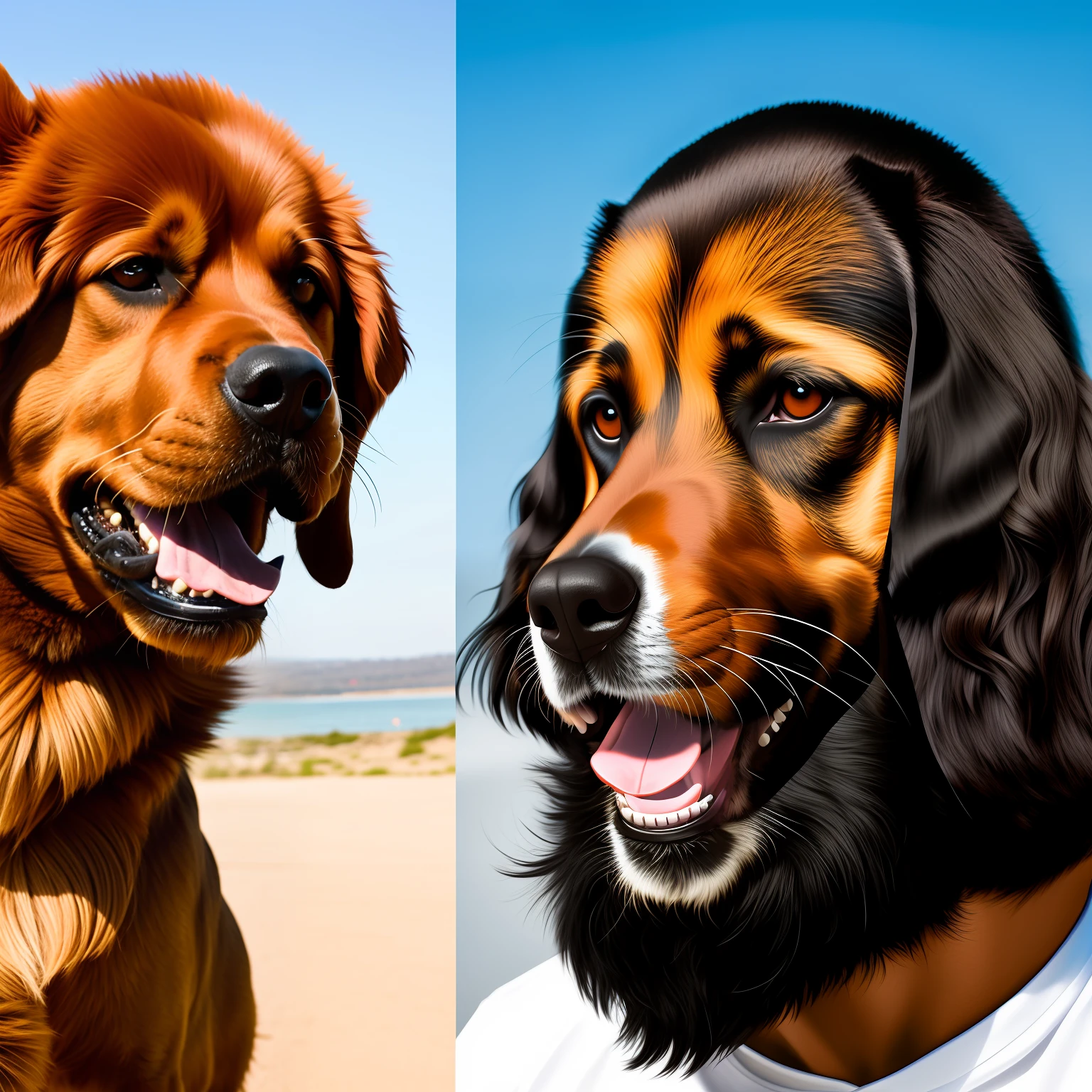 Dog-headed man vs. human-headed dog