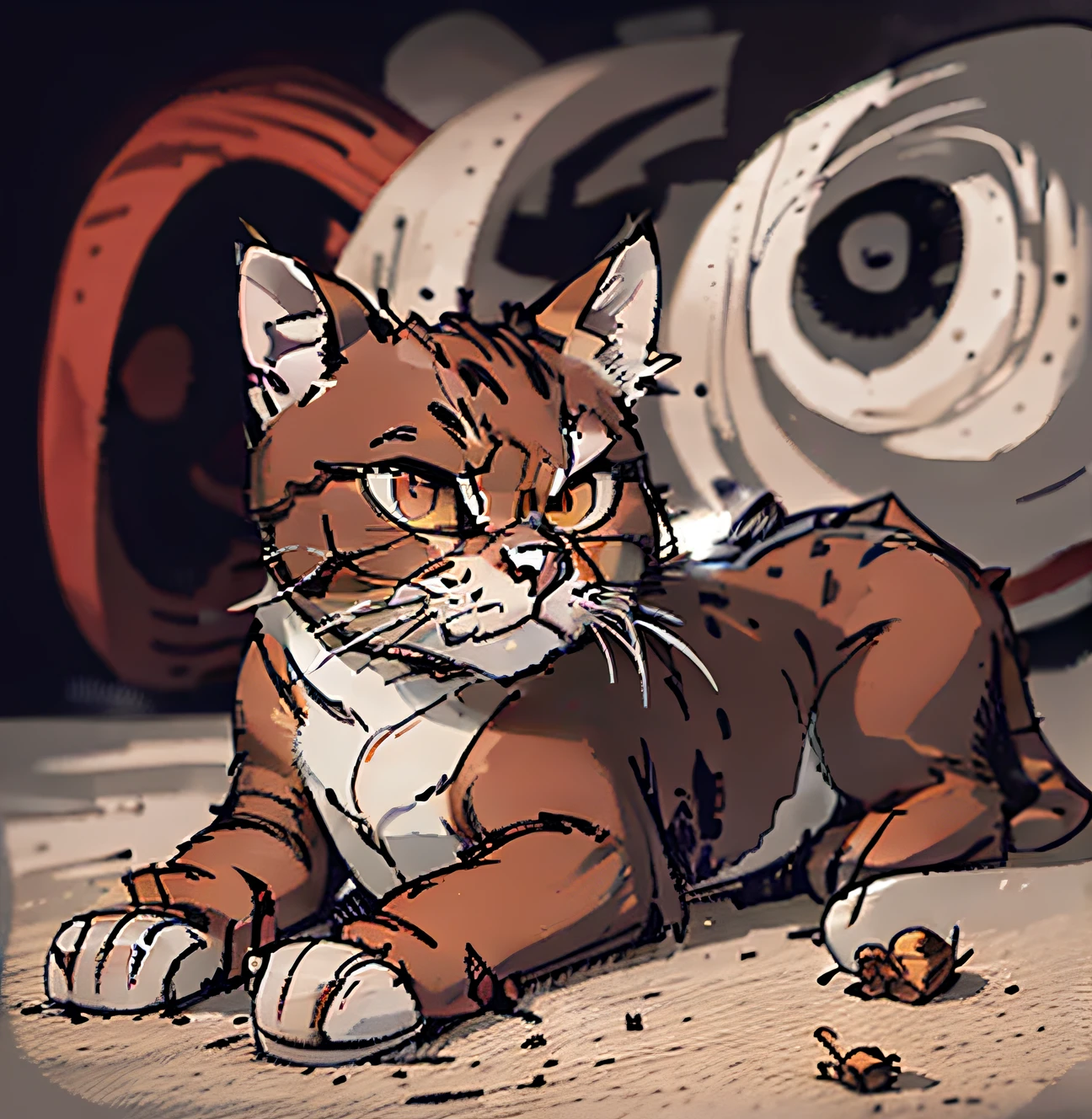 A brown cat