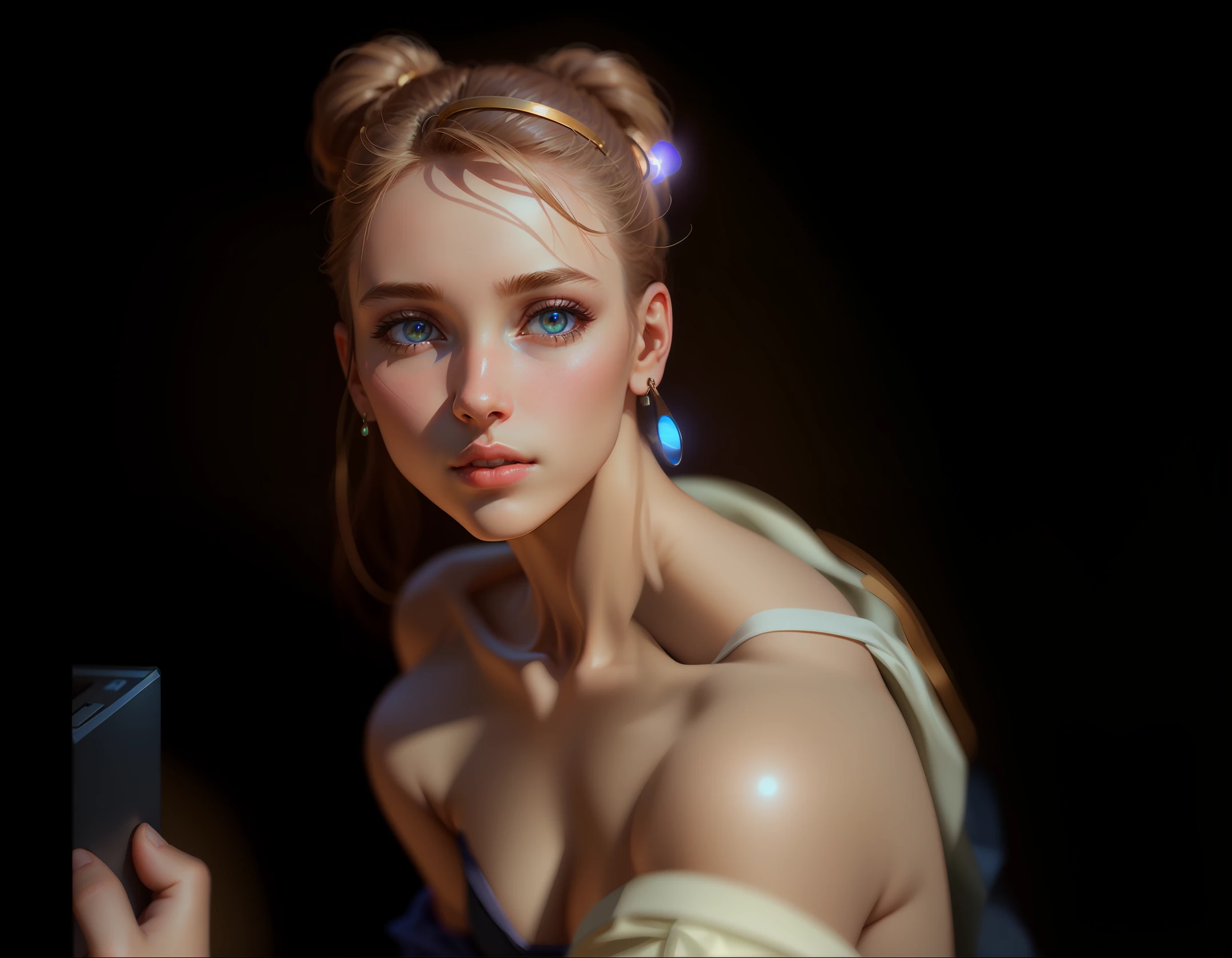 (Masterpiece, Best Quality, Beautiful Quality, Photorealistic, Viewing Viewer, Detailed Lighting, Shadows, 8K: 1.4), Portrait, (Female Photos, 1 Girl: 1.3), Arms, Big