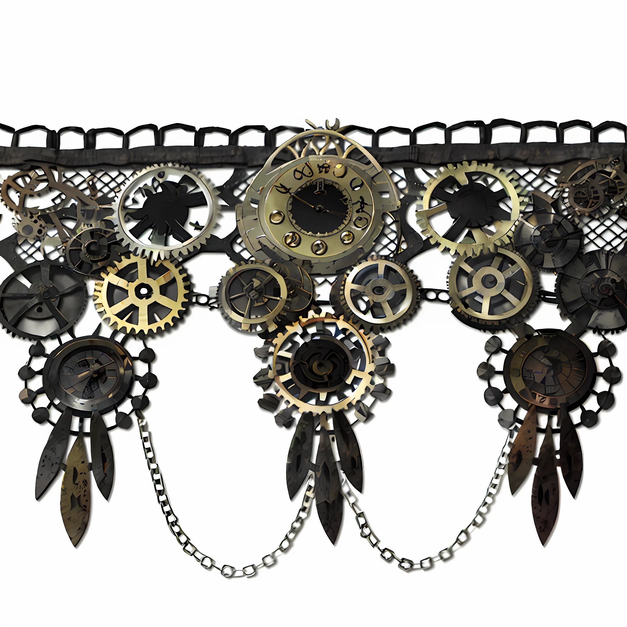 chocer, steampunk concept art, rusted metal, metallic textures, cogwheels, clockworks, leather details.