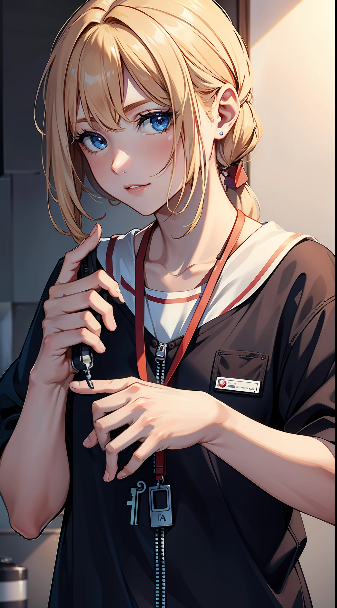 showing care keys on hand