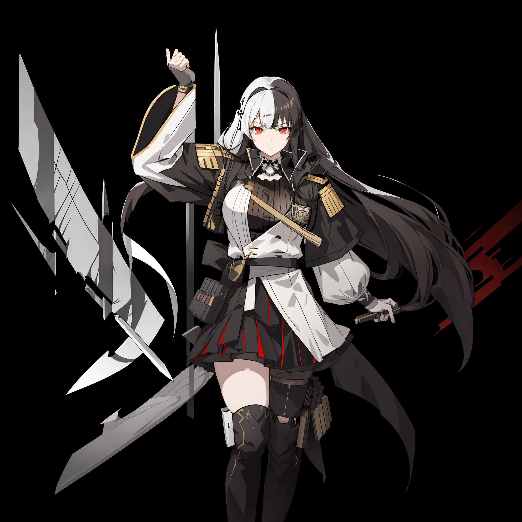 anime girl with long black hair and white dress holding a knife, from arknights, from girls frontline, best anime 4k konachan wallpaper, badass anime 8 k, demon slayer rui fanart, demon slayer artstyle, onmyoji portrait, girls frontline style, albedo from overlord, zerochan art, official art, kantai collection style
