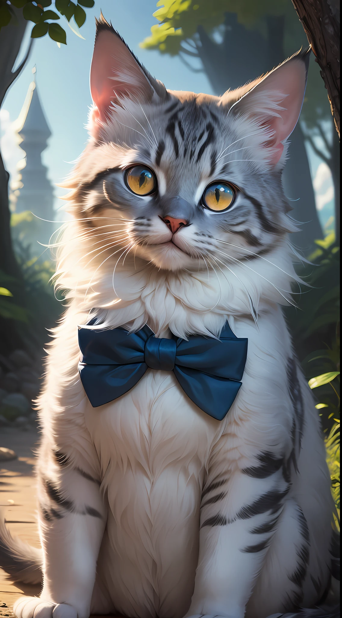 (Cinematic lighting, insane, stunning, dramatic),
Award-winning drawing of cute fluffy cat in costume and bow tie (sitting:1.1) on magic grebe in (enchanted mushroom forest:1.1) in (style-sylvamagic), (intricate details:1.2), beautiful eyes, sunlight, (high quality:1.2), fashionable on artstation, absurd, (close-up:1.1) (side:1.1),Cinematic lighting,spectacular lighting, relaxed facial expression, solo, shadows, close-up,depth of field in the distance,  photorealistic, real life, "Deep blue sky", "Bright colors", "Reduced highlight", "Polished reflections", "Rich landscapes", "Intricate details", "Macro portraits", "Textures close-up", "Macro landscapes", "Long exposures", "Silky sky", "Unearthly landscapes", "Dreamy portraits", (Style-Cat in a bow tie and tailcoat:1),Final Fantasy XVI, Canon EOS 6D Mark, IS...