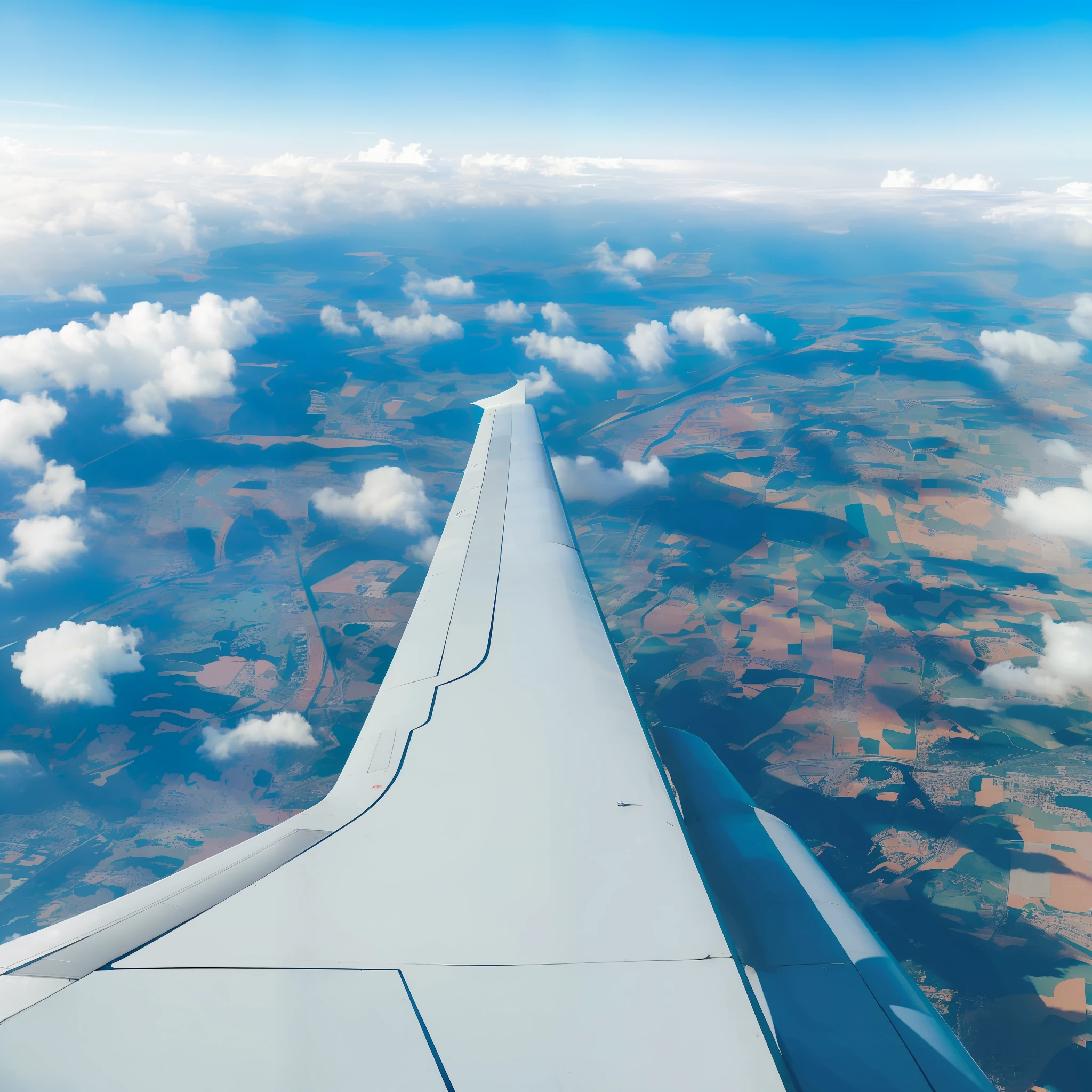 See the beautiful wings from the plane