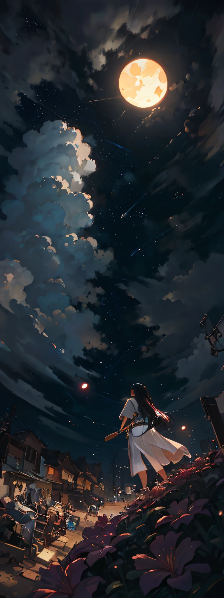 worms eye camera view of a full head to feet view, full head showing, elegant Filipina, wearing sneakers in hiphop, rugged jeans, an outfit in the street of Manila, cute fine face, rounded eyes, digital painting, fan art, pixiv, by Ilya Kuvshinov, katsuhiro otomo ghost-in-the-shell, magali villeneuve, artgerm, Jeremy Lipkin and Michael Garmash and Rob Rey slum background from Payatas