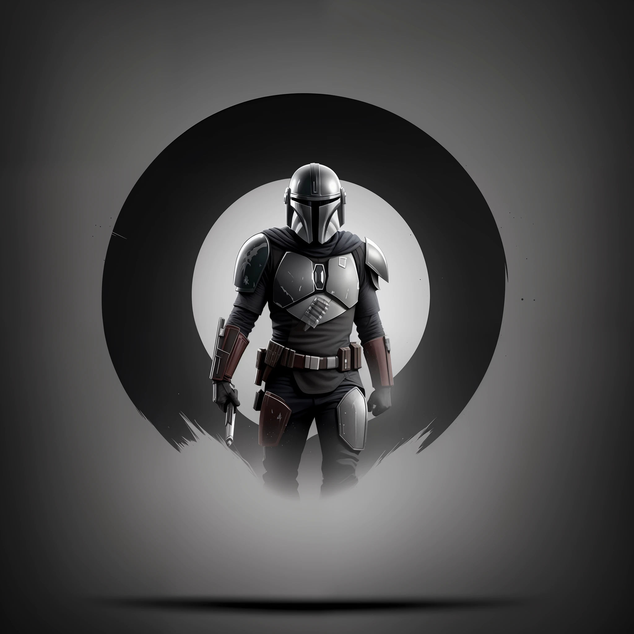 design circular
t-shirt design
The Mandalorian
2D Illustration
Realistic
Cinematographic
Dark Background
Epic Lighting
Black And White