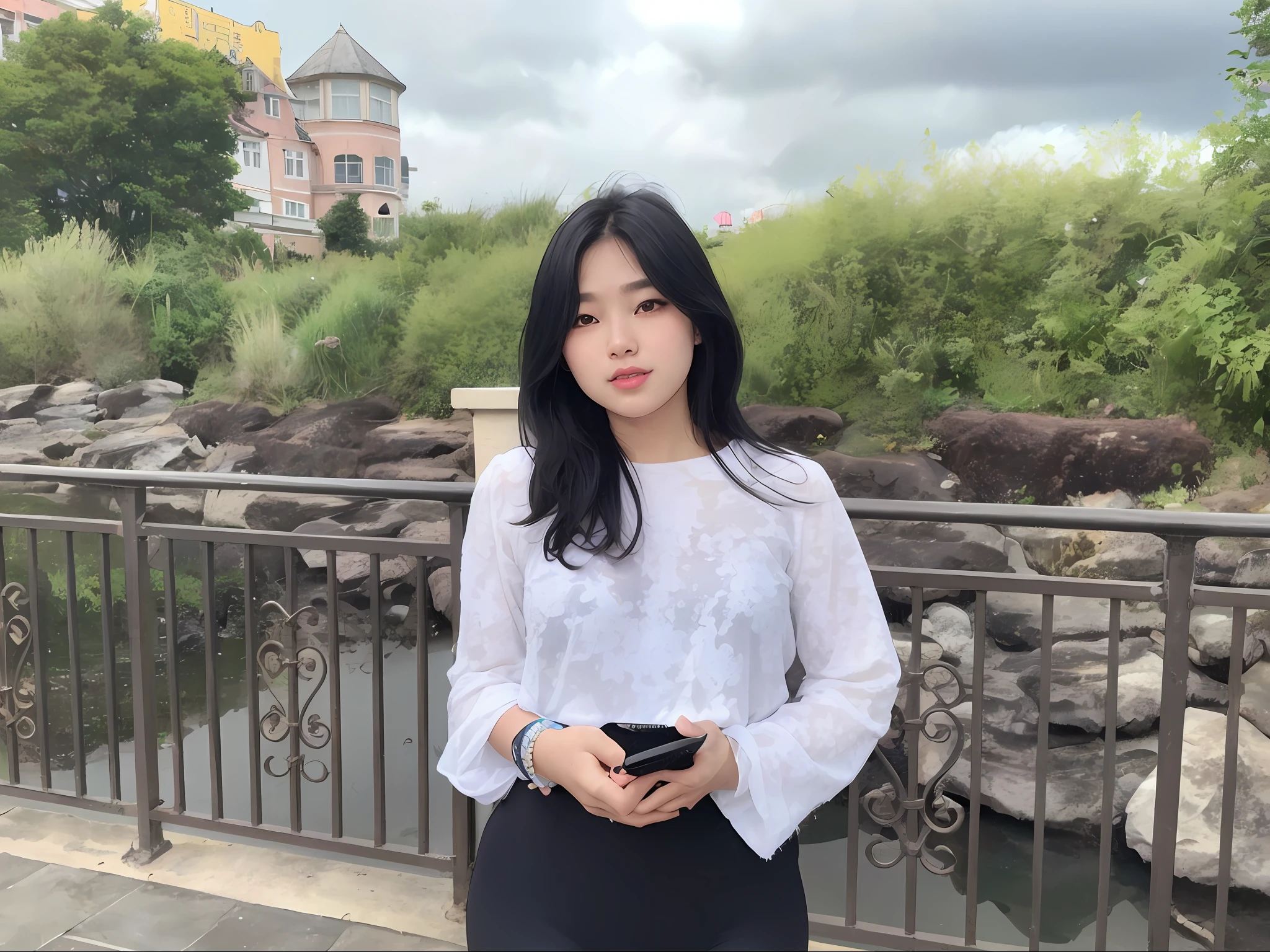 a 25 y.o girl in a iridescent foil micro bikini, ((kpop idol)), (aegyo sal:1), huge breasts, perfect breasts shape, shape, shape, bare butts, platinum pink short ponytail, pale skin, ((puffy eyes)), looking at viewer, heterochromia eye, mole below eye, thick eyebrows, freckles, small waist, wide thighs, thigh gap, beach, coastline, wind, waves, 8k uhd, dslr, soft lighting, high quality, best quality, ultra high res, (photorealistic:1.4), film grain, Fujifilm XT3,