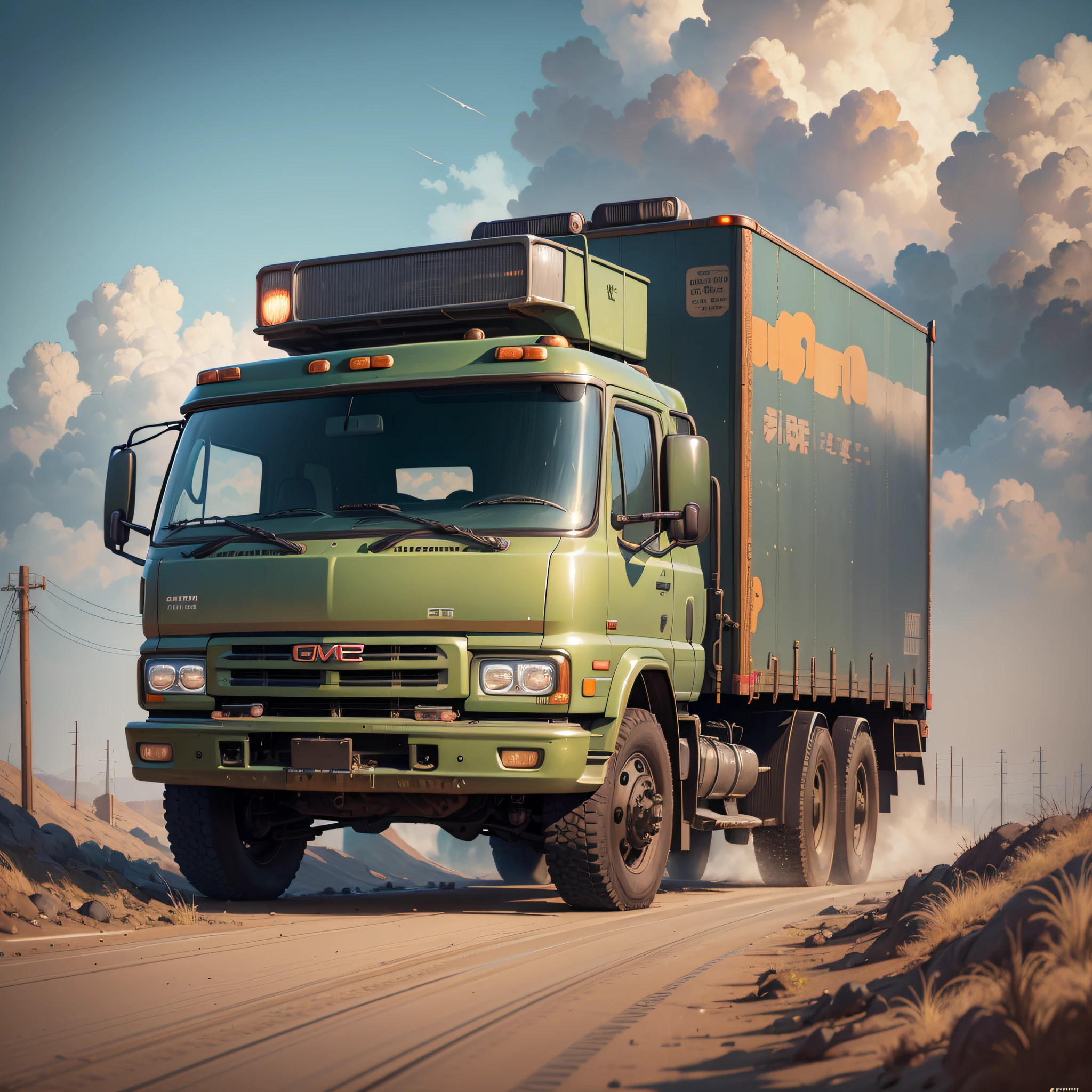 "Portrait of a GMC truck car made of spare parts, by Arai Yoshimune, Simon Stlenhag and Dan Mumford Photorealism hyperdetailed trend in Artstation 8k resolution cel-shaded digital illustration Ukiyo-e romanticism impressionist expressionism" --auto --s2